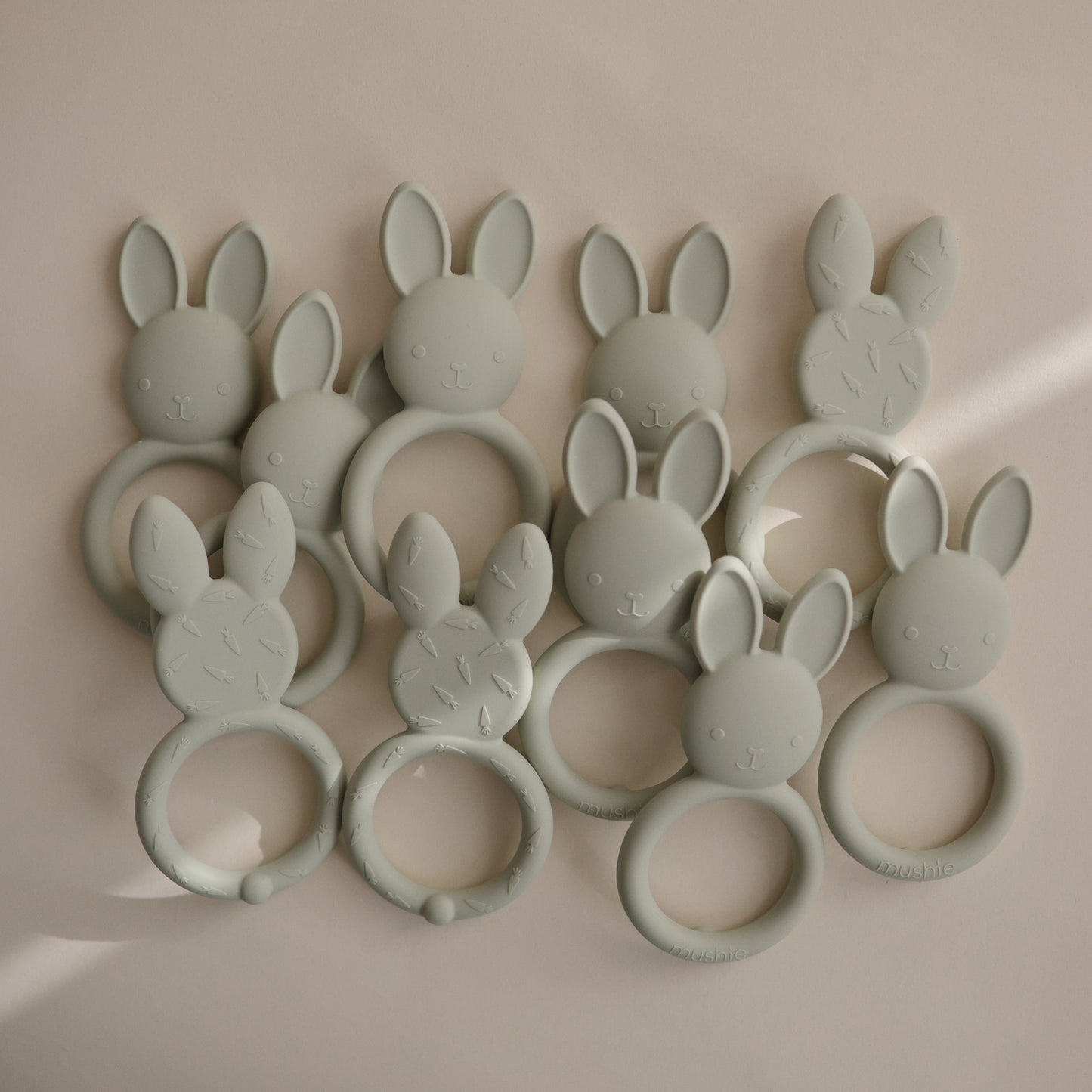 Mushie Mushie - Baby Silicone Teether (Bunny Sage) Comforter & teether