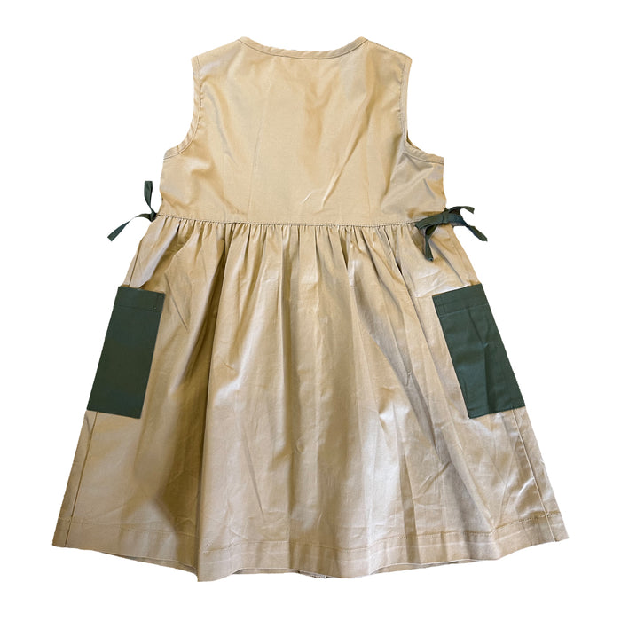 Vauva SS23 Safari - Girls Vauva Print Cotton Dress - My Little Korner