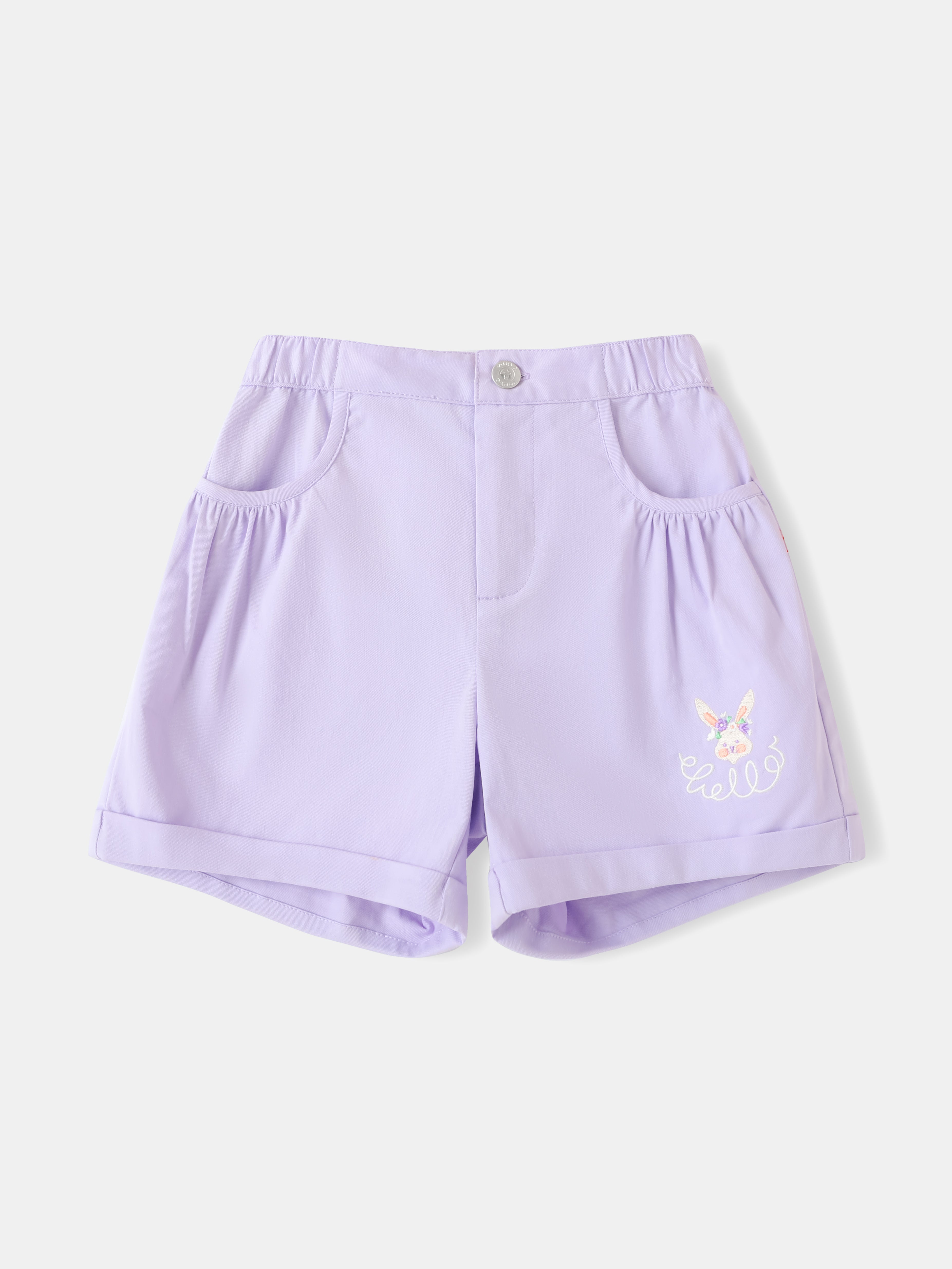 Kid Bunny Embroidery Shorts