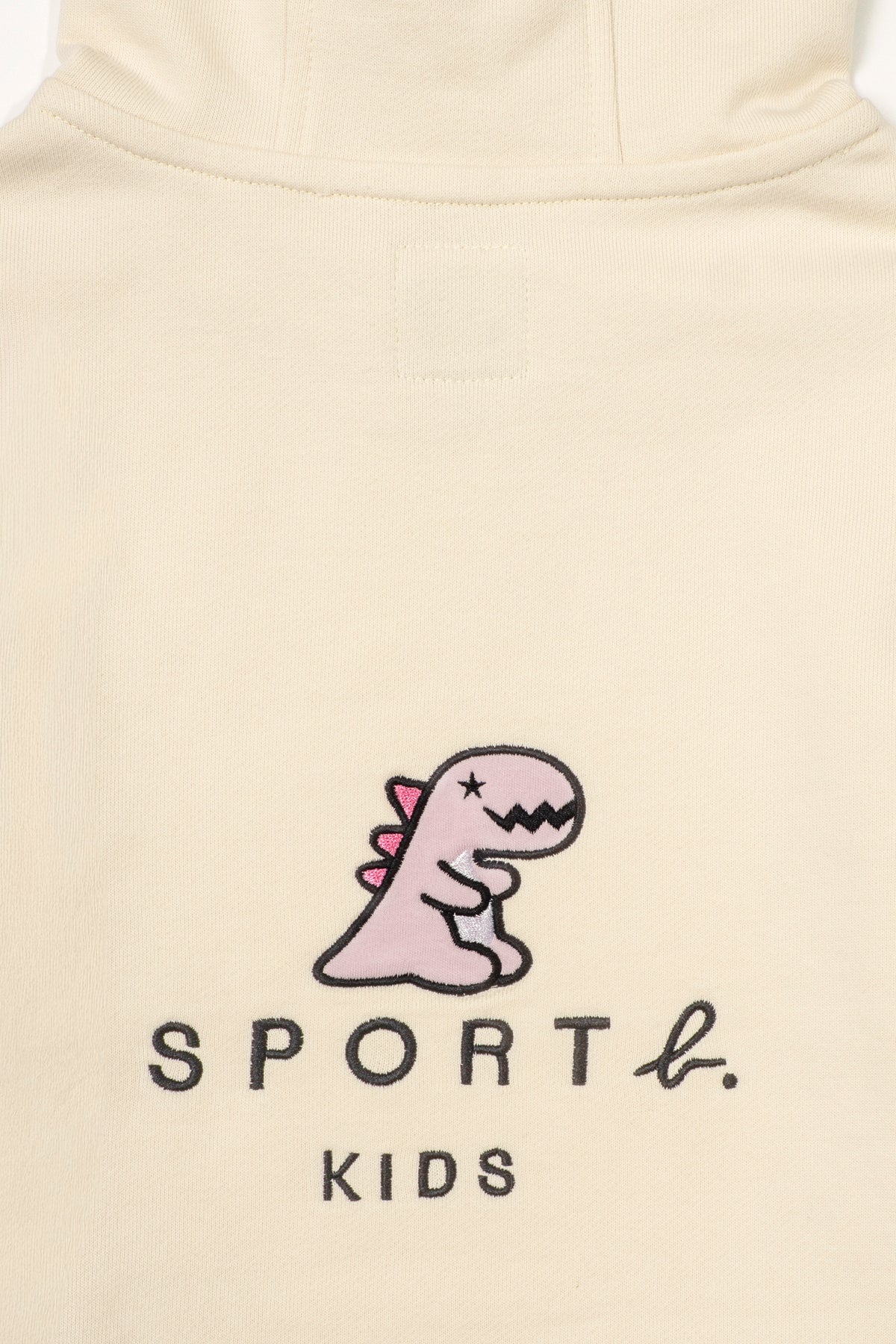 Girls Dino Back Print Hoodie