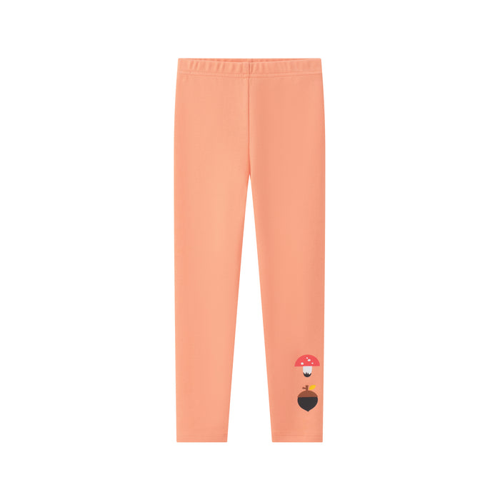 Vauva SS24 - Girls Printed Cotton Trousers Pants (Coral Pink) 130 cm