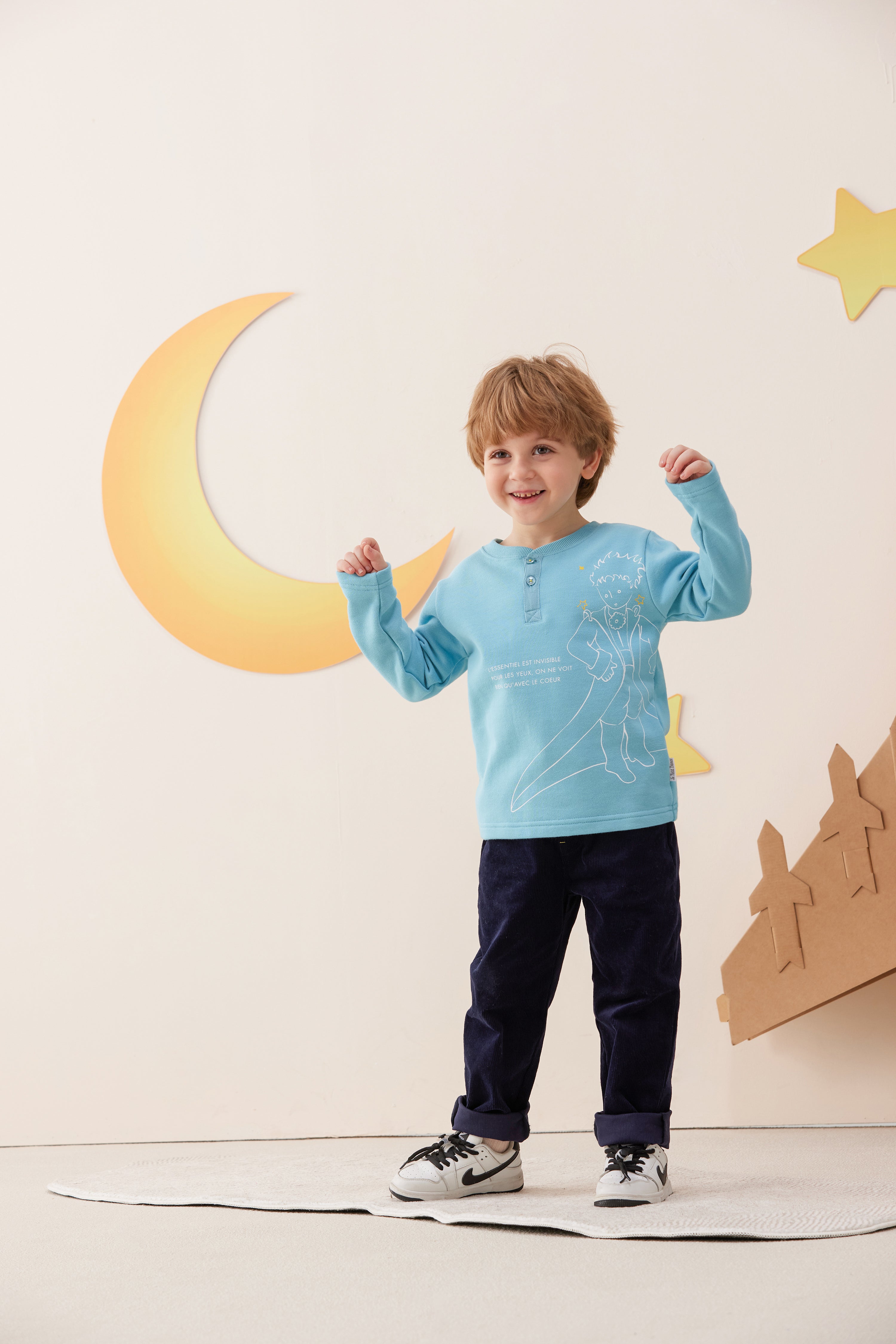 Vauva x Le Petit Prince Vauva x Le Petit Prince - Boys Sweater & T-shirt (2 piece Set/Blue) T-shirt