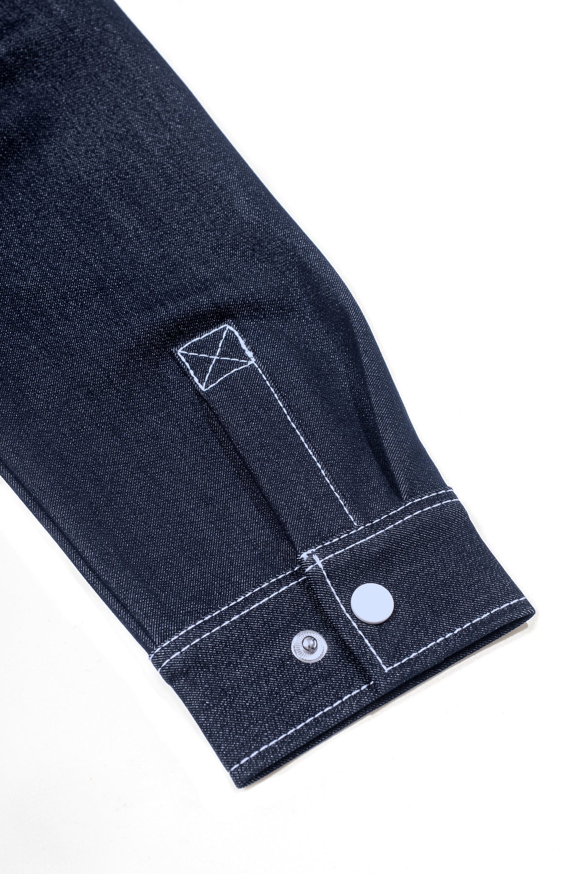 Boys Contrast Stitching Logo Chest Pocket Denim Shirt Jacket