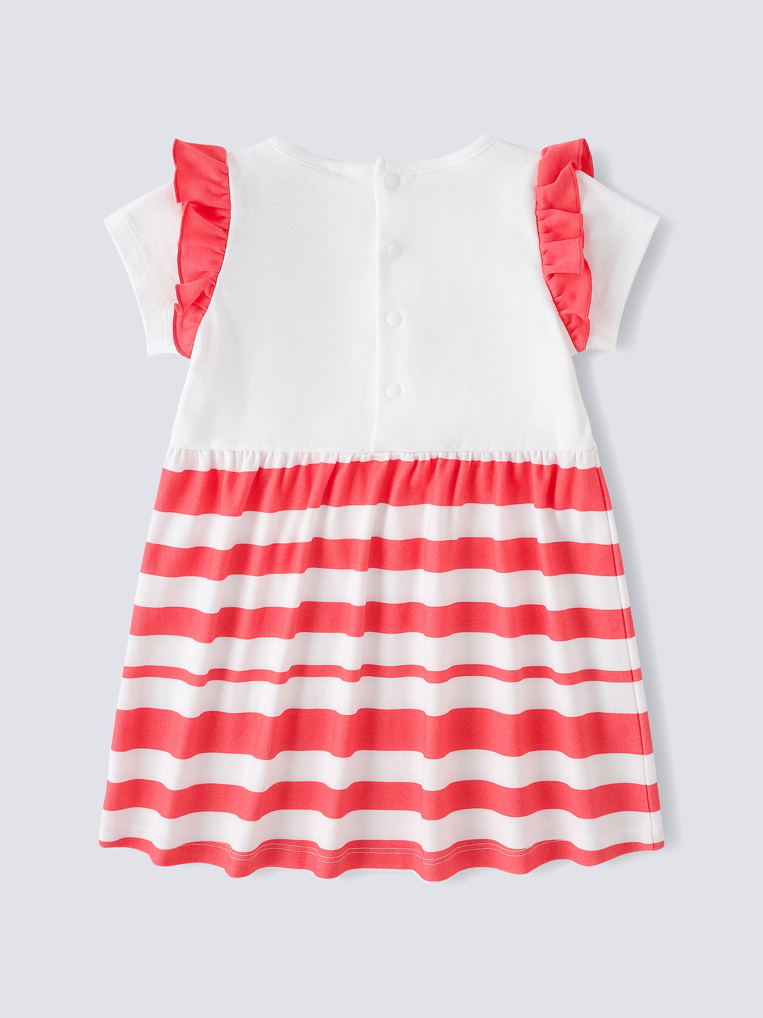 Baby Ruffle Sleeve Berries Print Dress & Knicker Set