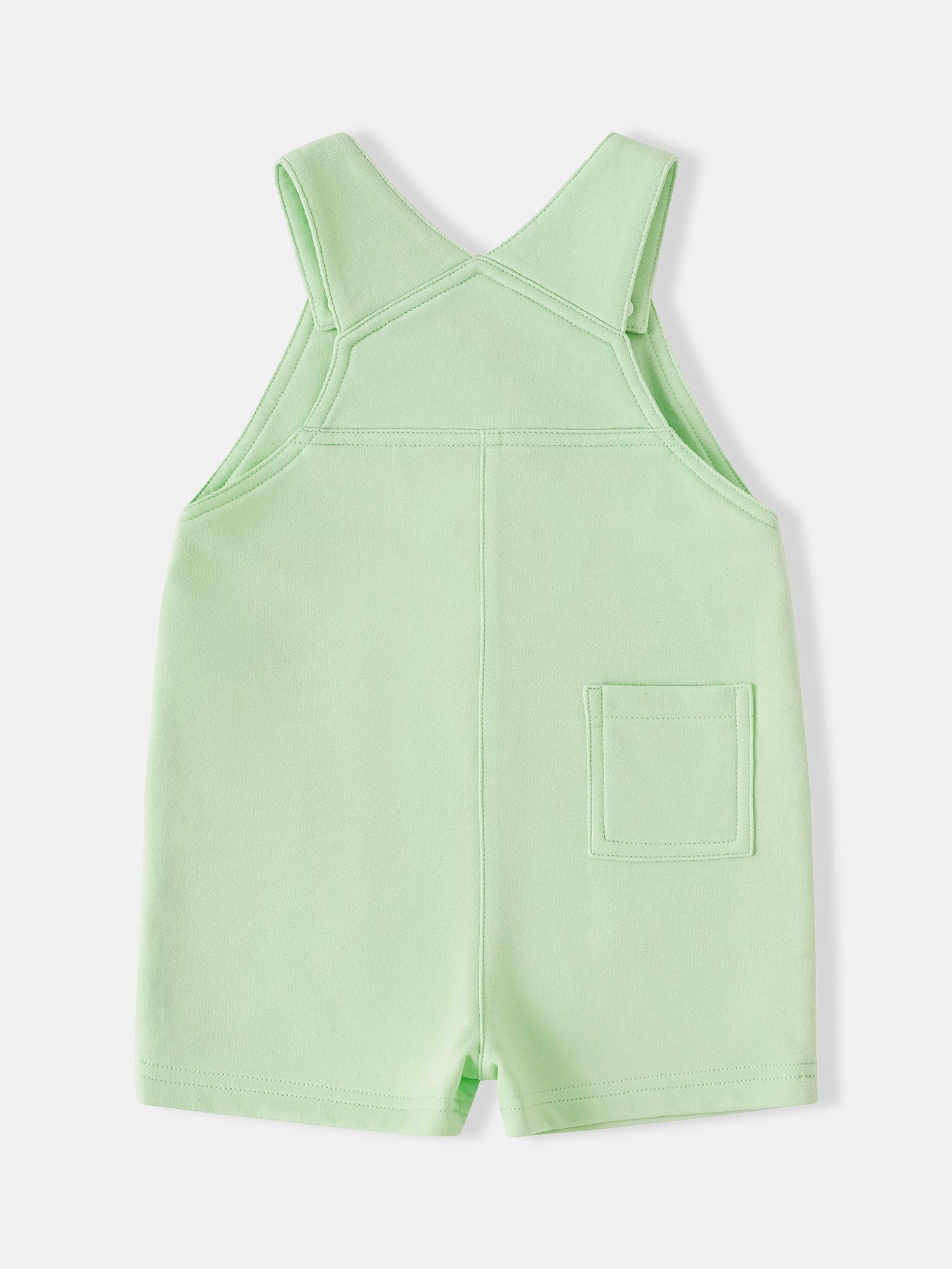 Baby Watermelon Embroidery Dungaree Shorts
