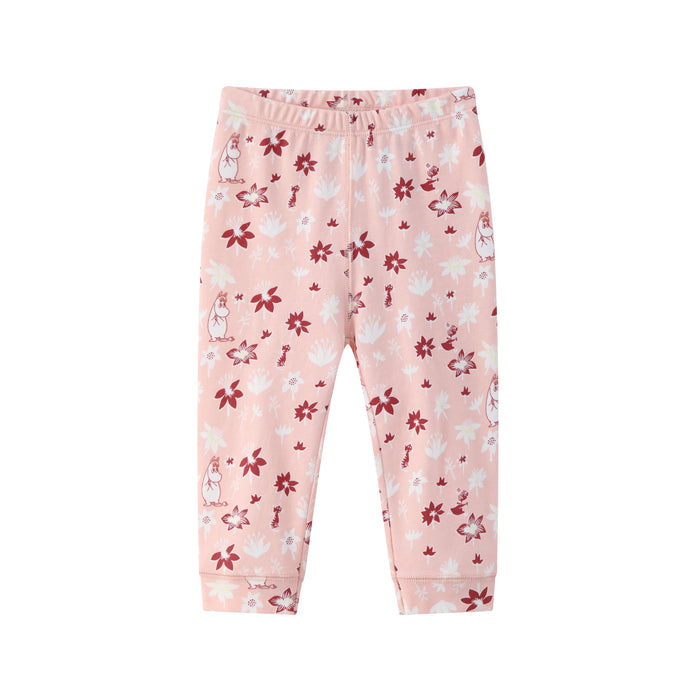 Vauva x Moomin FW23 - Baby Girls Moomin All Over Print Cotton Pants (Pink) 18 months