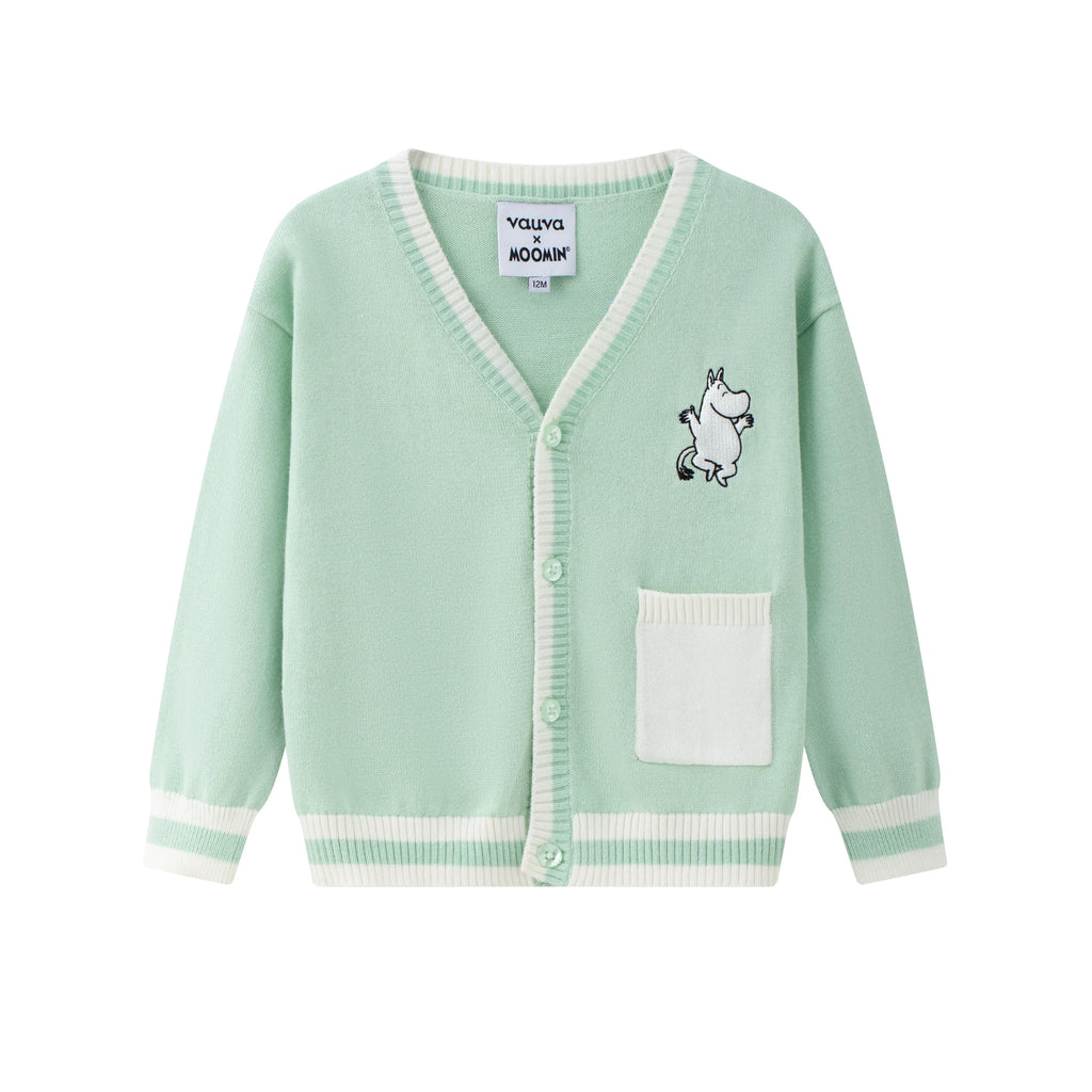 Moomin Blue Forest Embroidered Scarf
