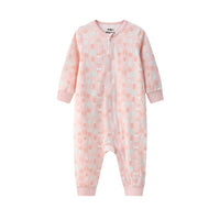 Vauva BBNS - Organic Cotton Pink Floral Pattern Bodysuits (2-pack)