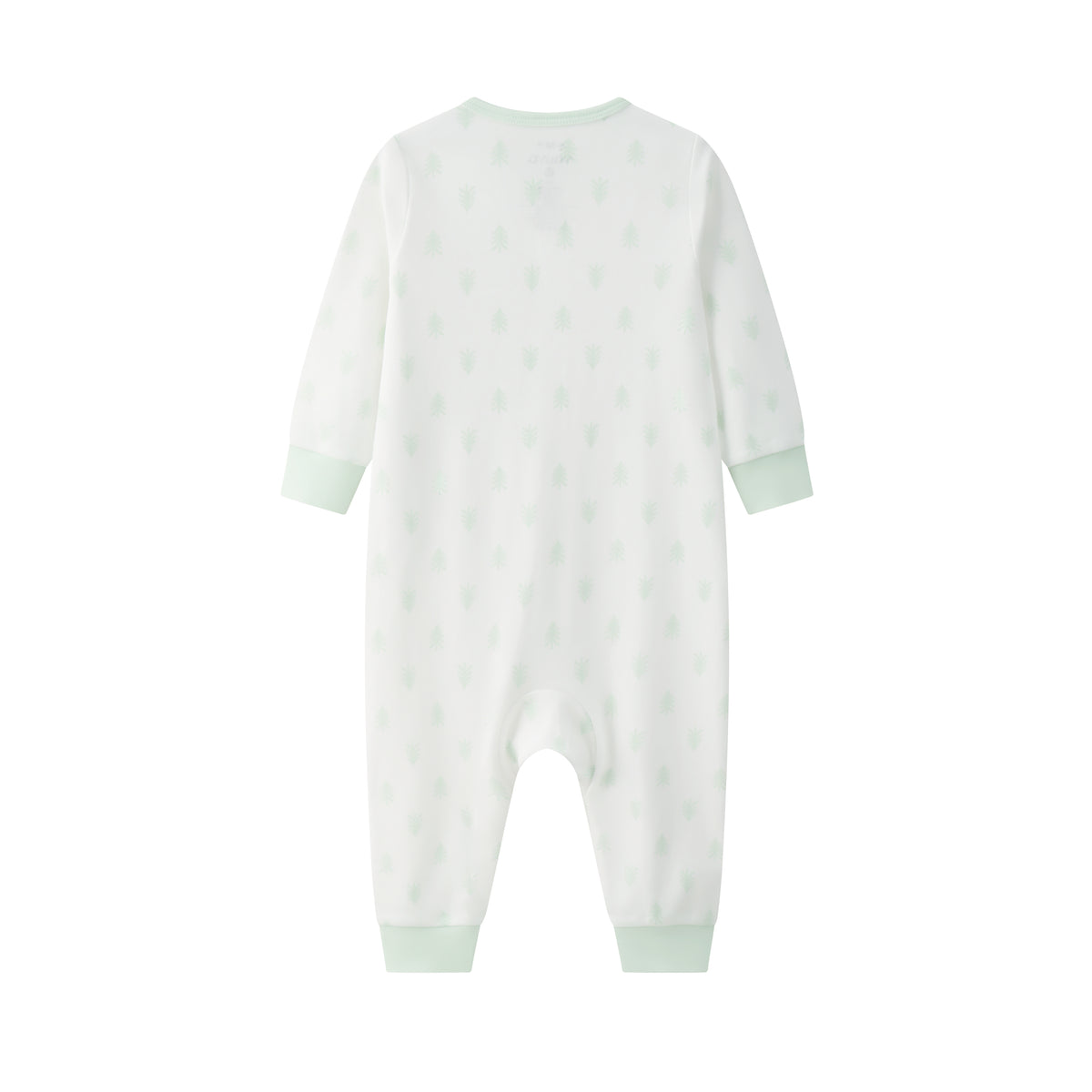 Vauva BBNS - Baby Anti-bacterial Organic Cotton Long-sleeved Romper 2-pack (Green/Strips)