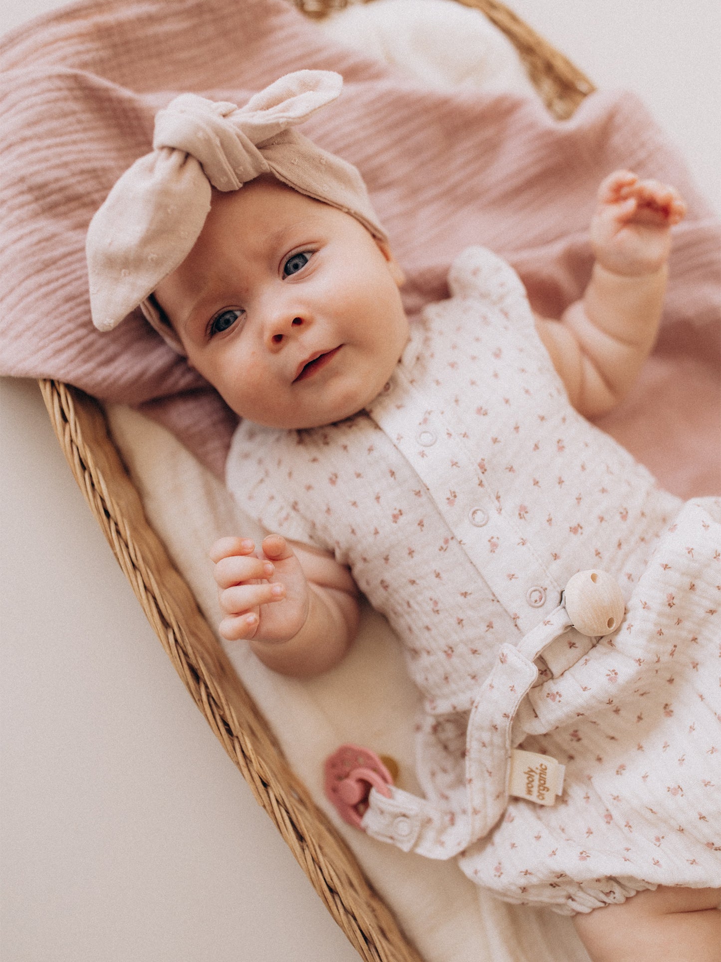 Muslin Romper With Wings (GOTS)
