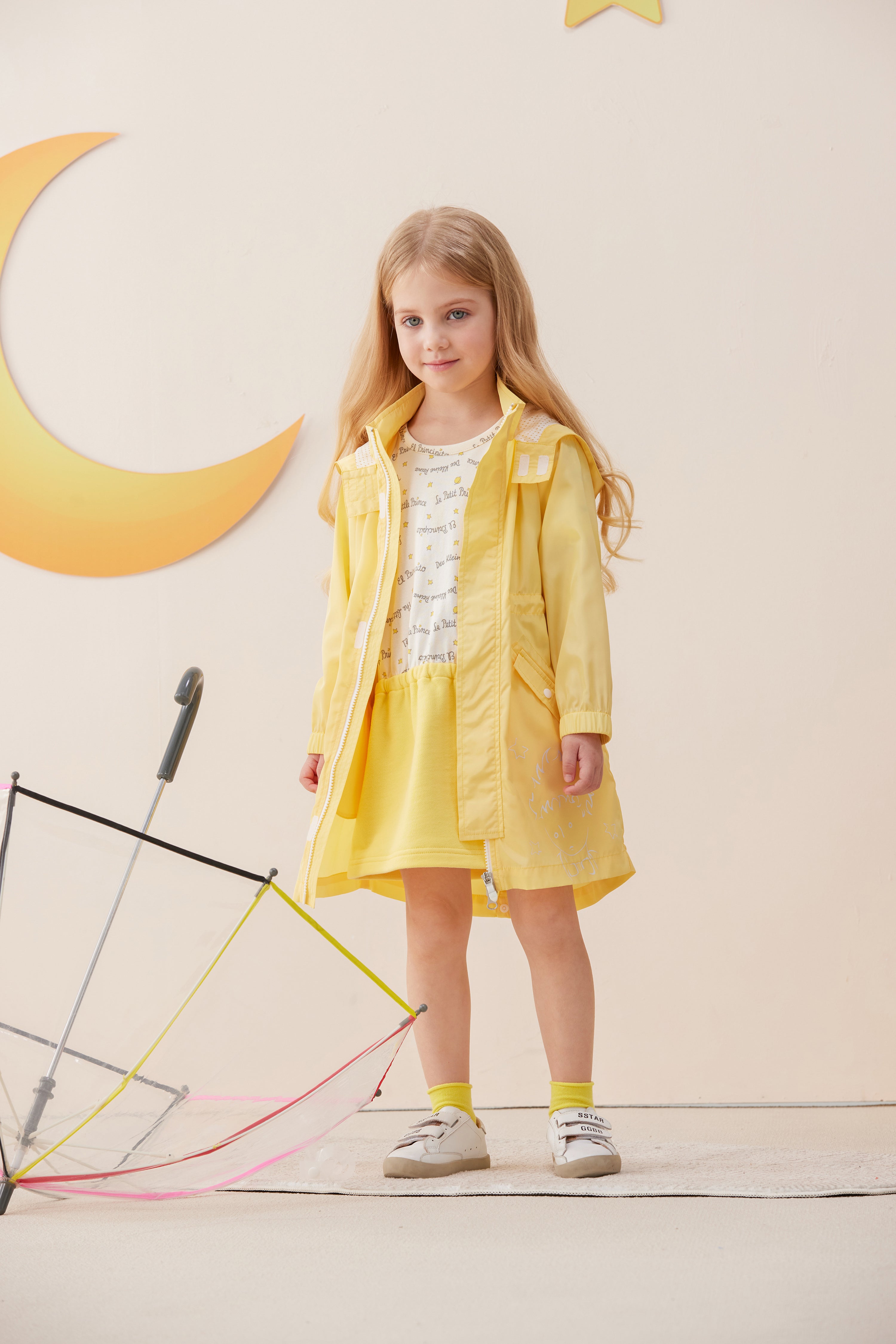Vauva x Le Petit Prince Vauva x Le Petit Prince - Kids Polyester Parka (Yellow) Coat & Jacket