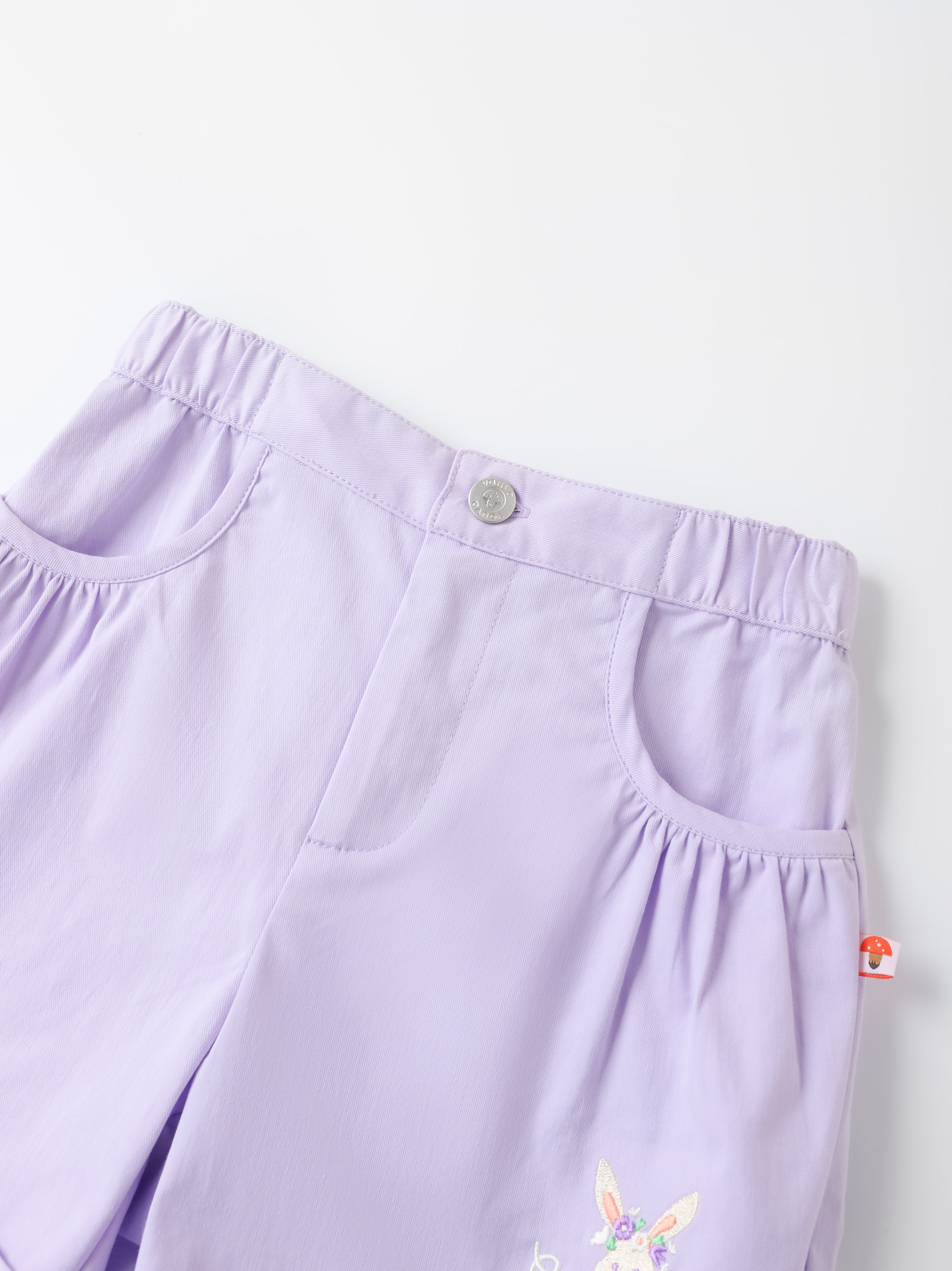 Kid Bunny Embroidery Shorts