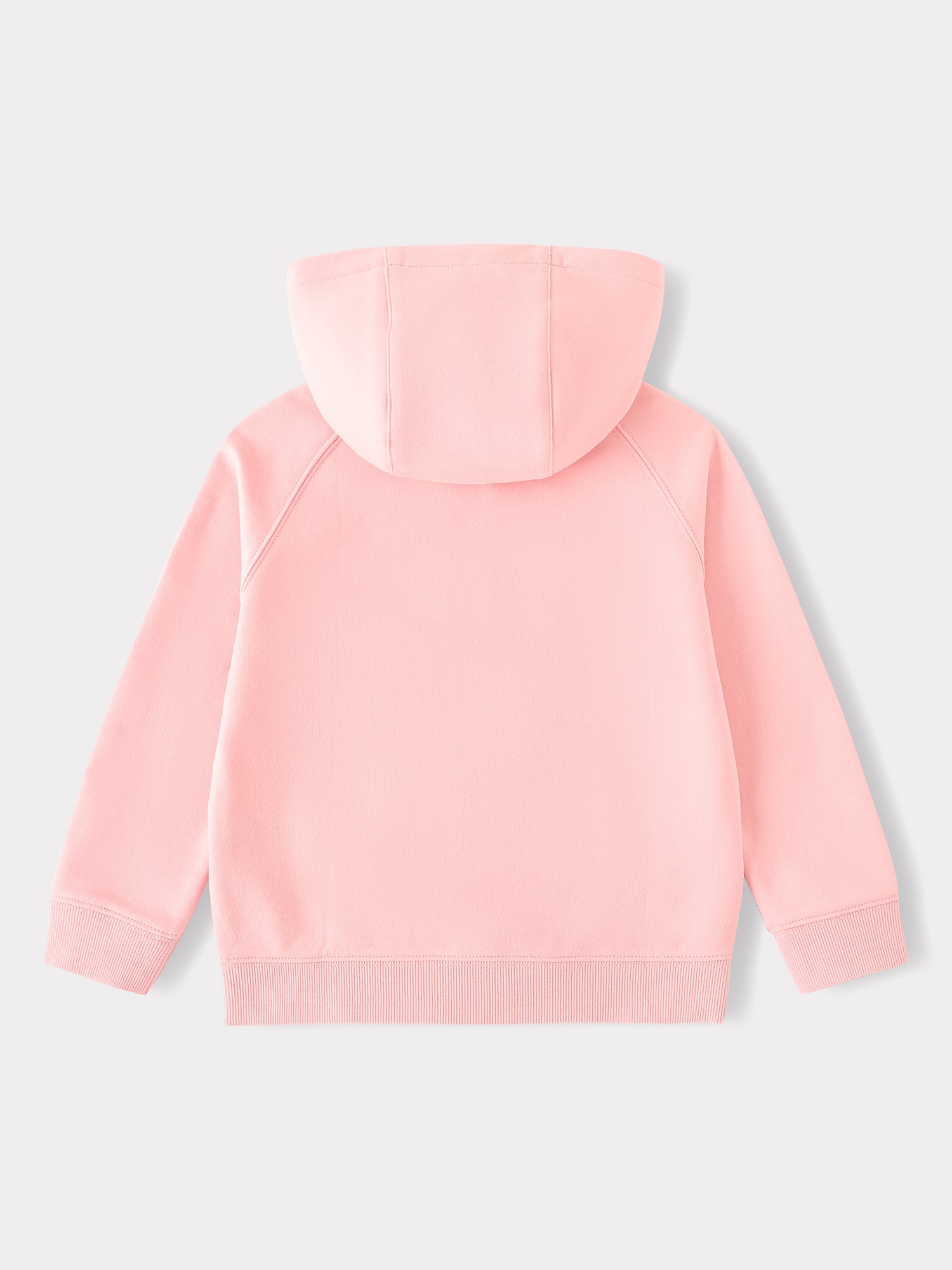 Kid long sleeve embroidery zipped hoodie