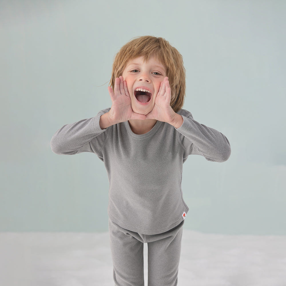 VAUVA Vauva - CozyKids Thermal Duo Set (Grey) Top & Bottom Set