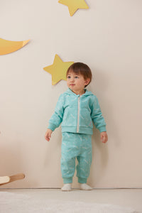 Vauva x Le Petit Prince - Baby Hooded Long Sleeve Zip Jacket (Green Lake) 18 months
