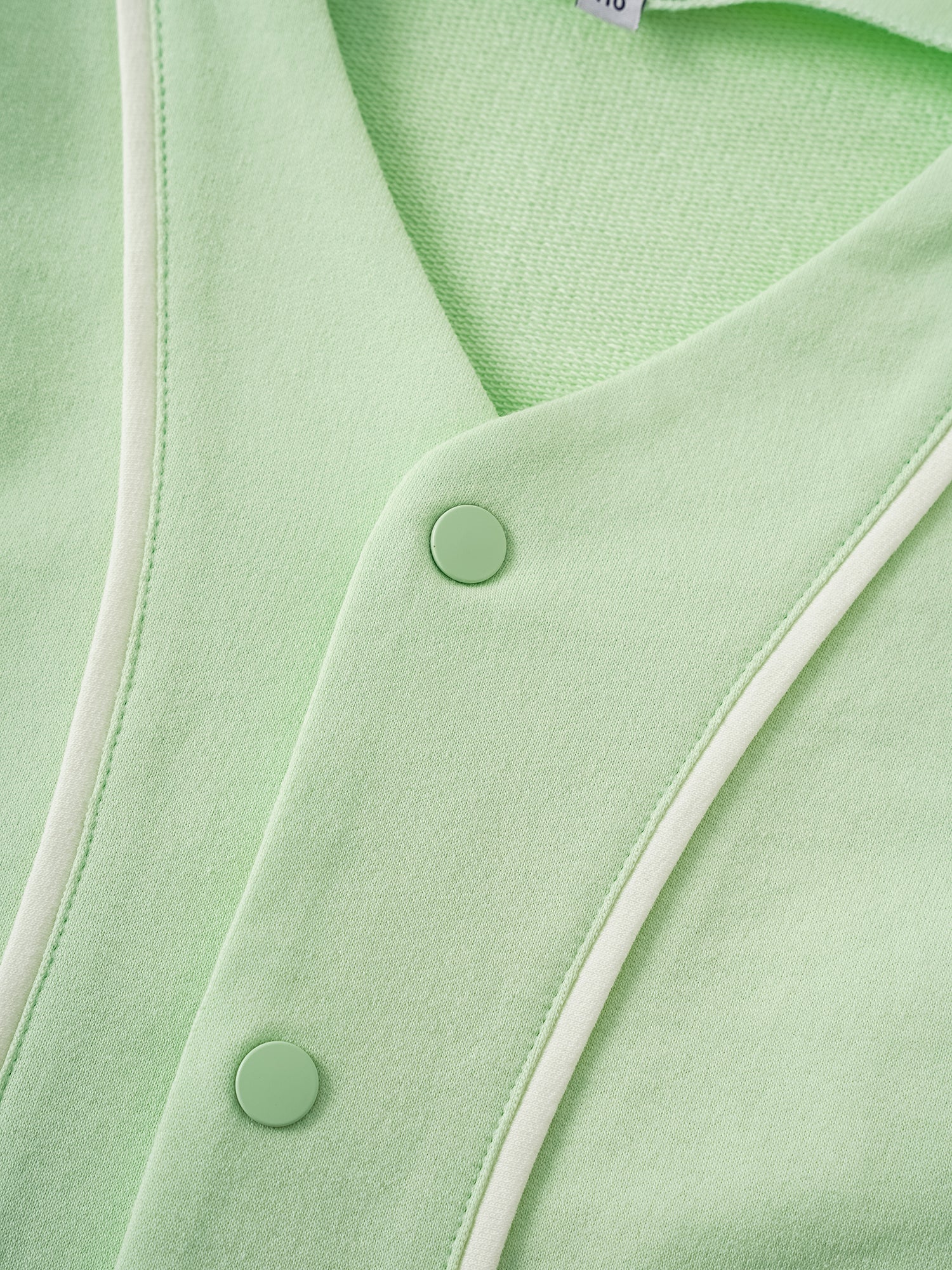 Kid Logo Embroidery Open Chest Jacket