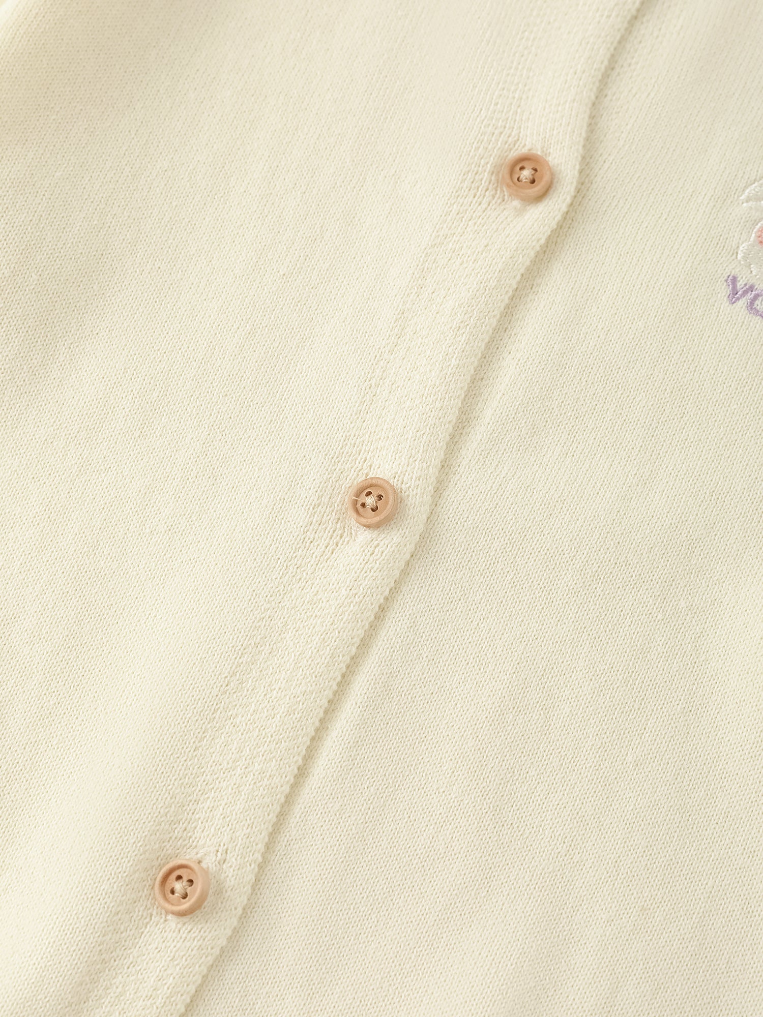 Kid Bunny Embroidery Cardigan