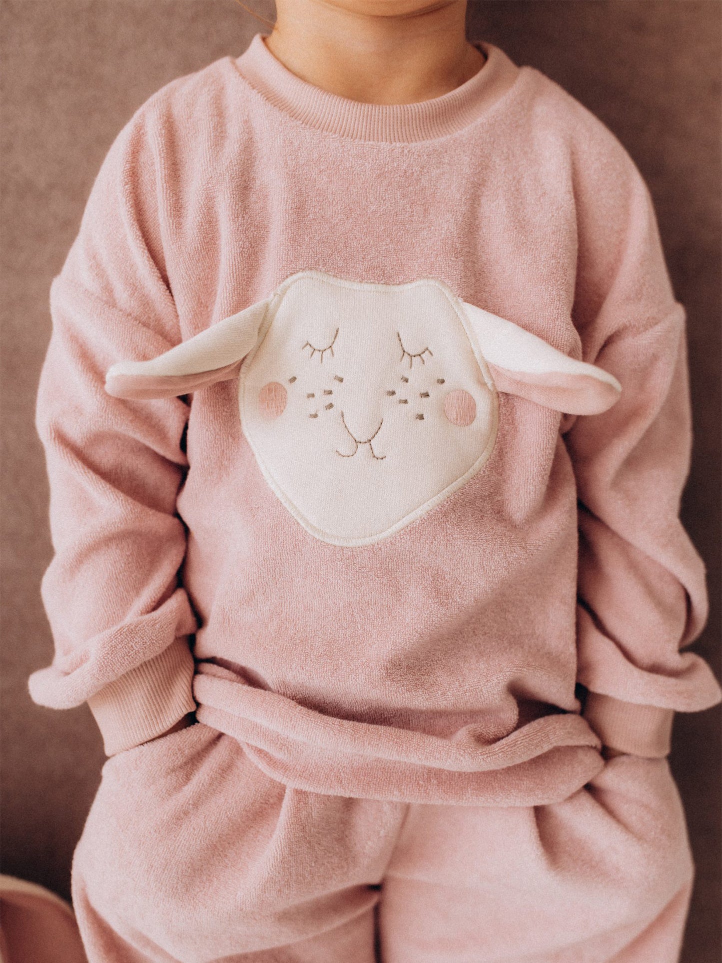 Terry Oversized Sweater With Sheep (GOTS)