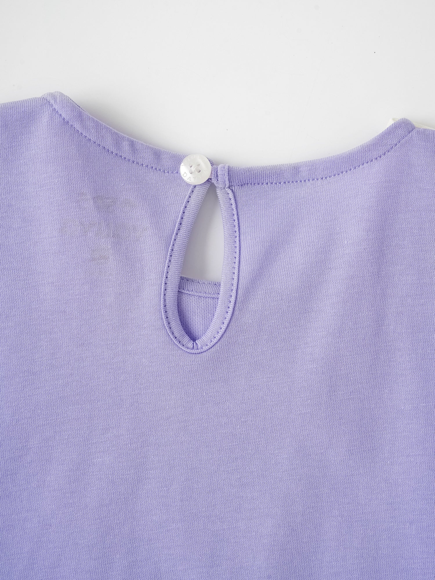 Kid Signature Collar Short Sleeve Bunny Print Tee