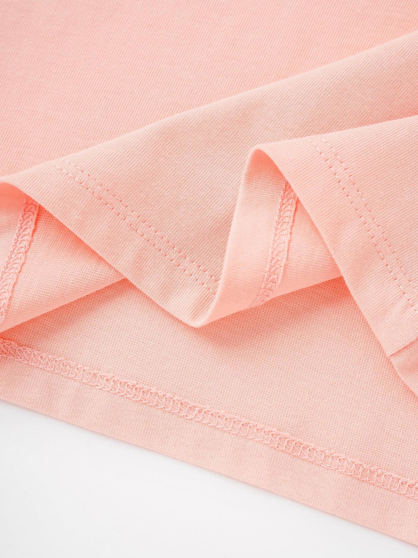 Girls Ruffle Collar Short Sleeve Bunny Print Tee
