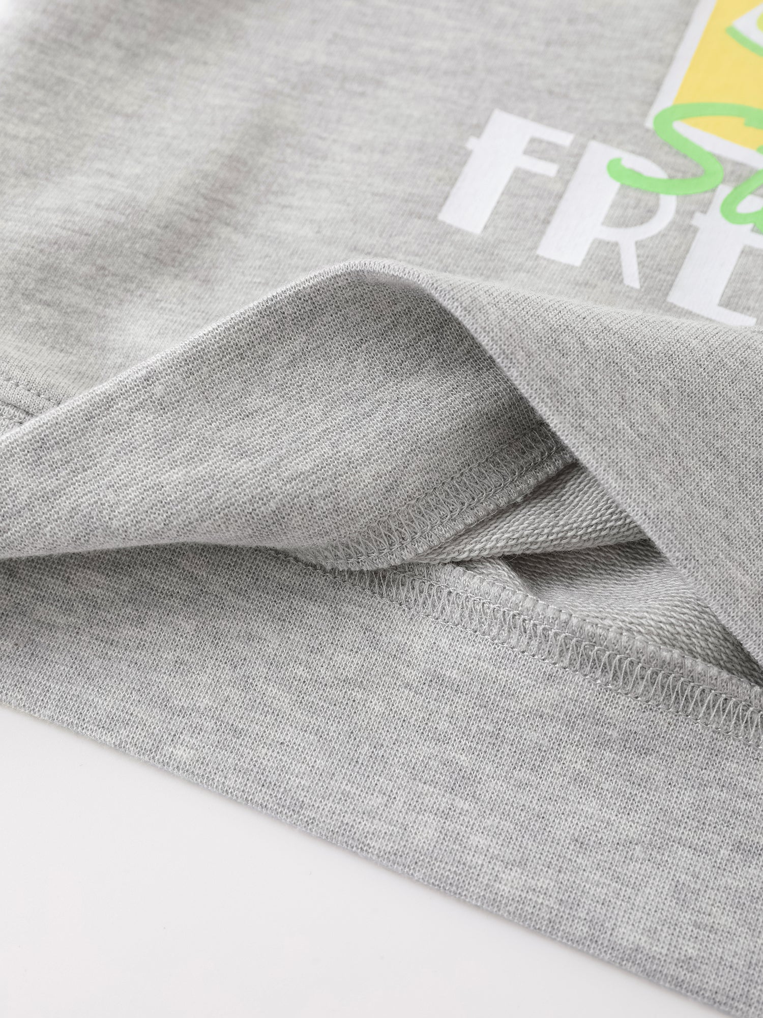 Kid Short Raglan Sleeve Lemon Tea Print Tee