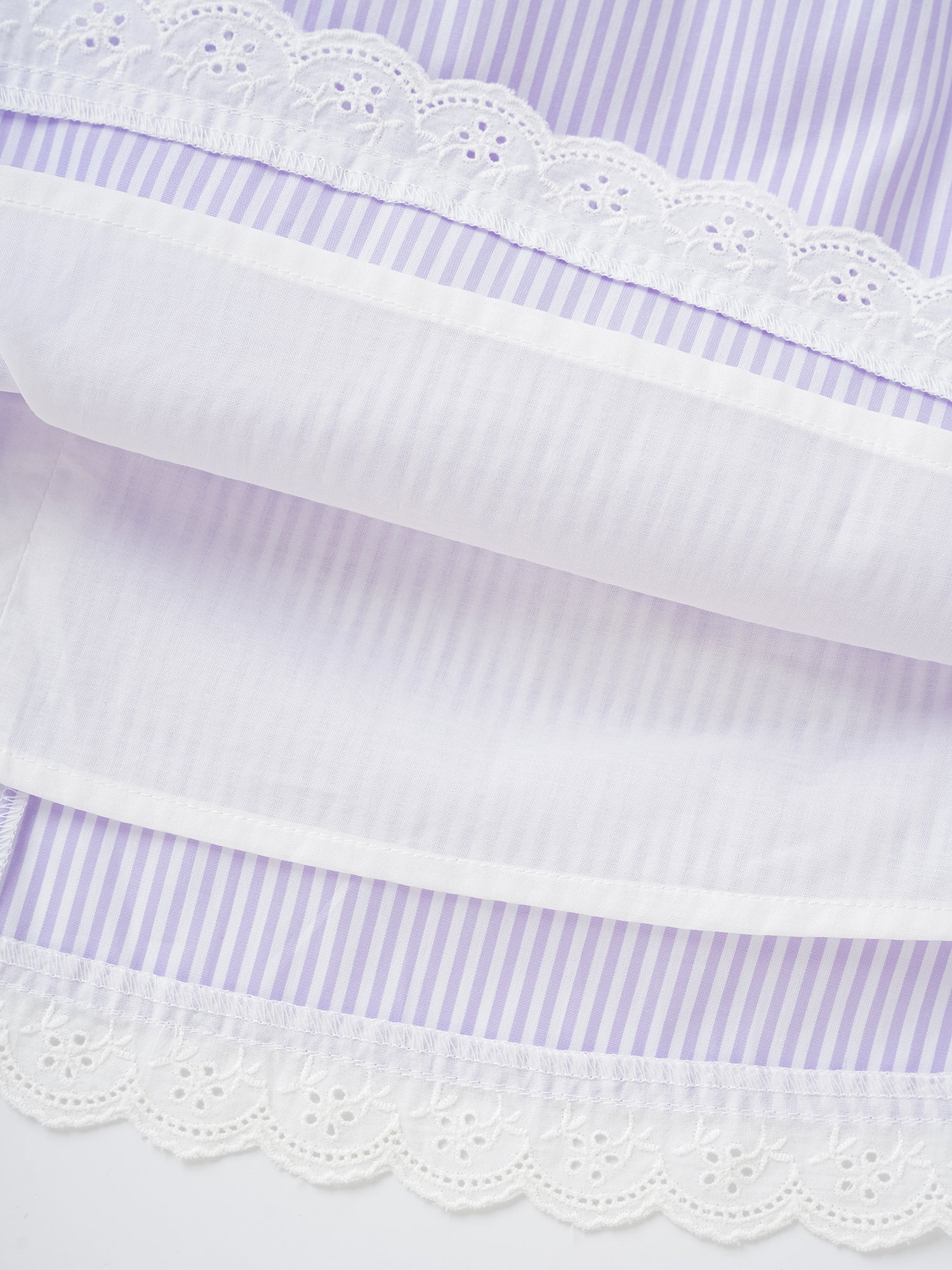 Kid Lace-Trimmed Ruffle Sleeve Dress