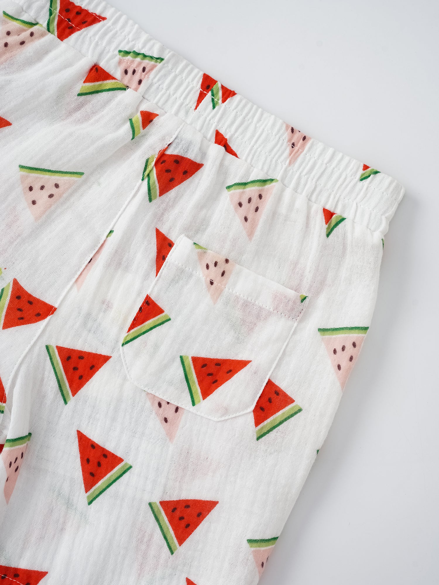 Kid All-Over Watermelon Print Bermuda Shorts