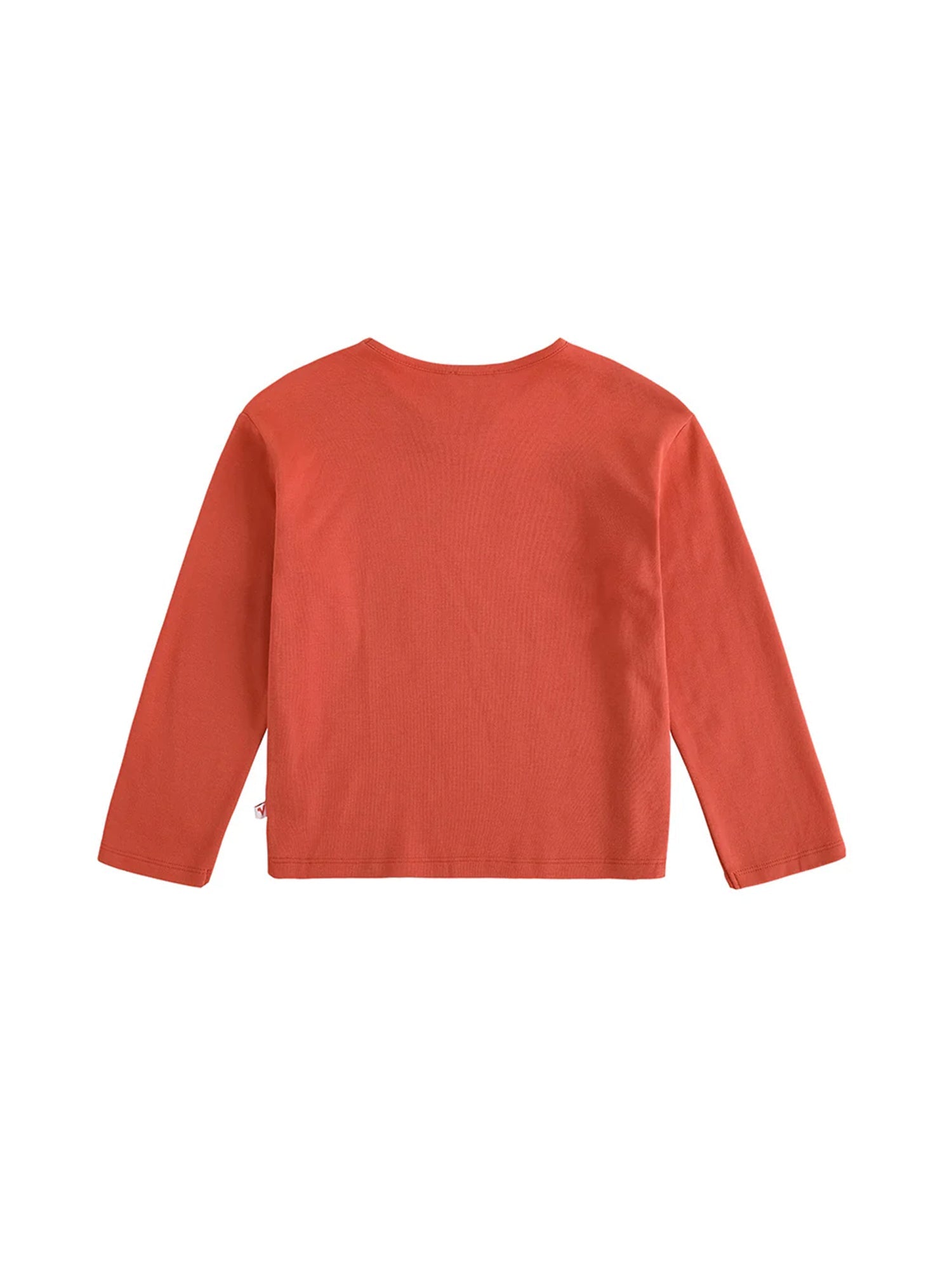 VAUVA Vauva FW23 - Girls Cotton Long Sleeve Crewneck T-Shirt (Red)