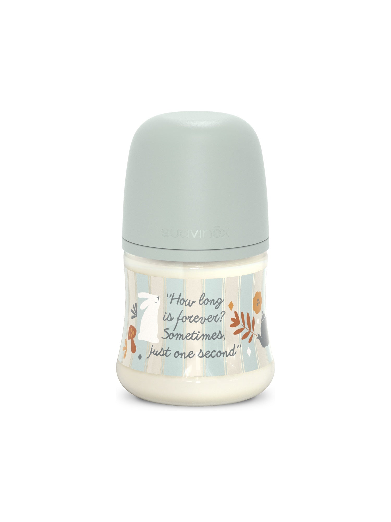 SX Pro 防脹氣慢流量仿母乳奶瓶 (PA) 150ml +0M - Wonderland Stripes Blue Turquoise 藍綠色