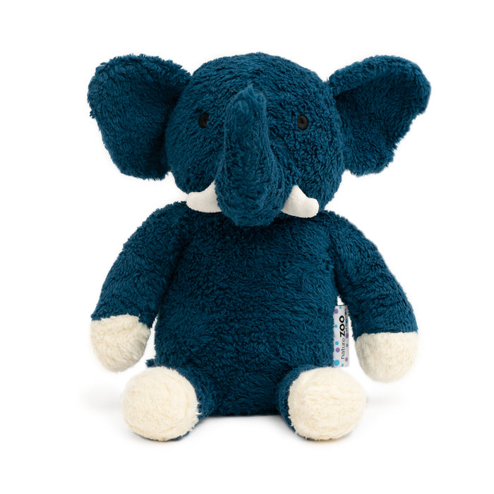 natureZoo Organic XL Teddy Bear – Dark Blue Elephant
