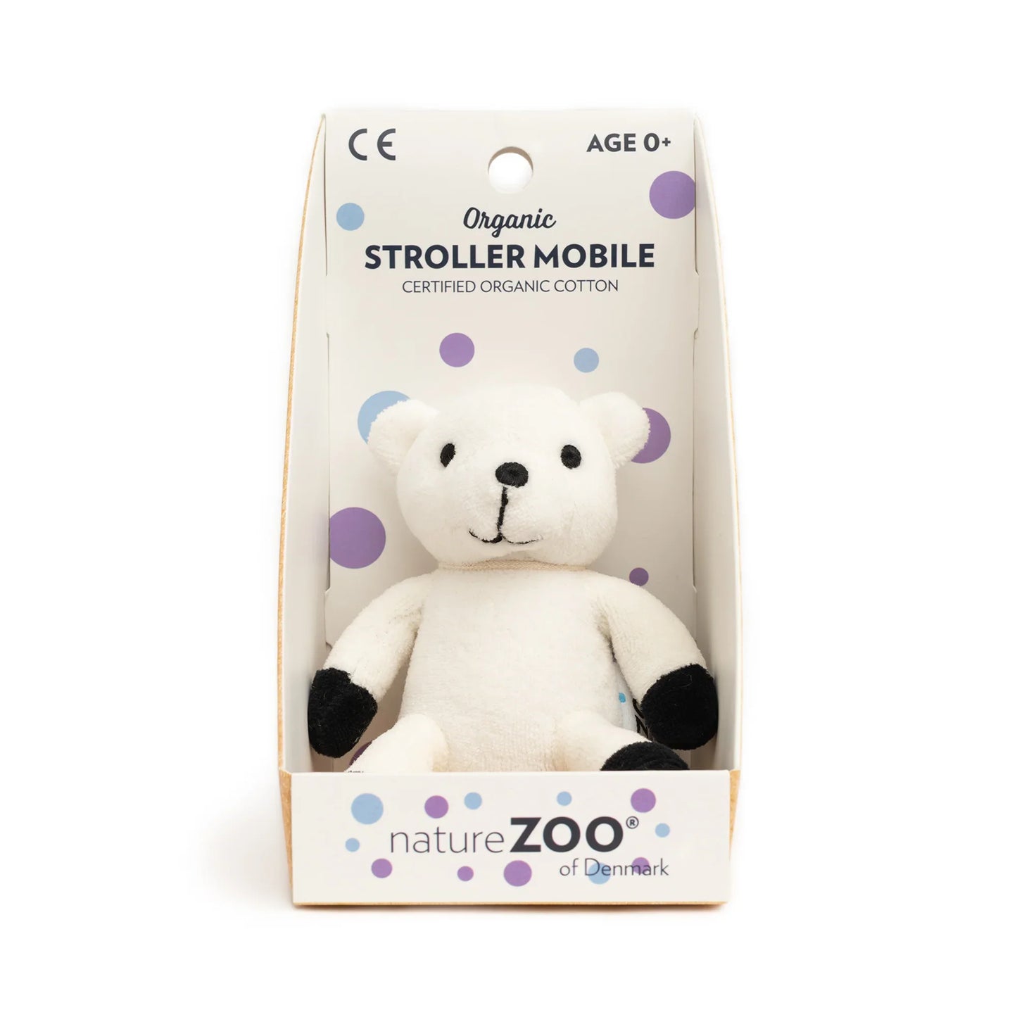 nature Zoo nature Zoo - Organic Stroller Mobile – White Polar Bear Soft toys