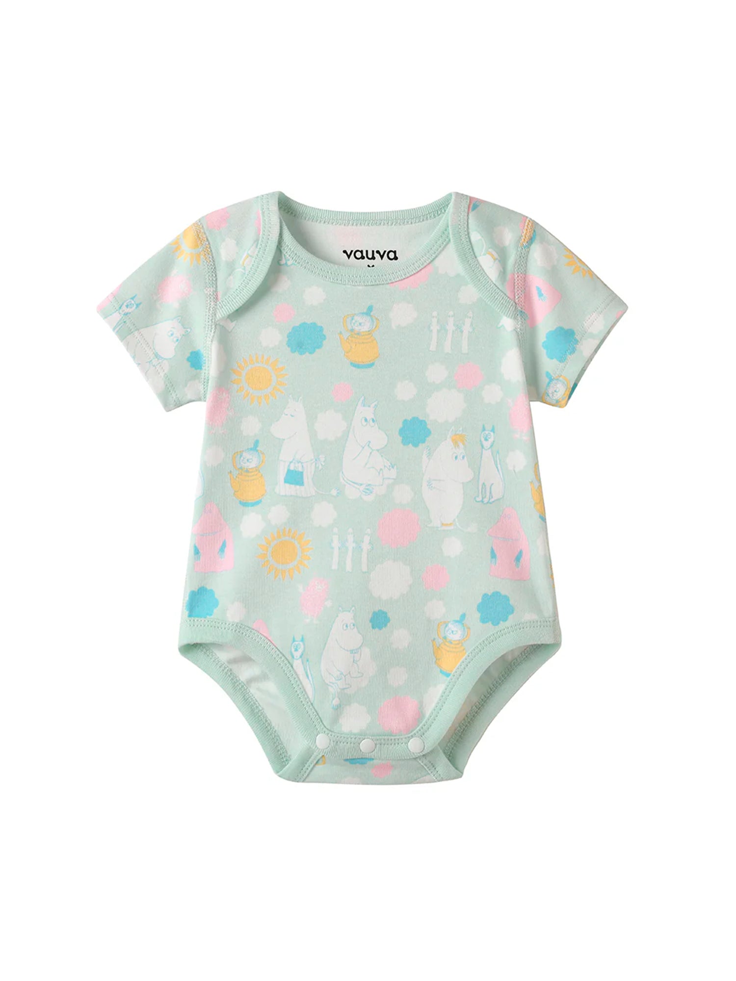 All-Over Print Short Sleeves Bodysuit