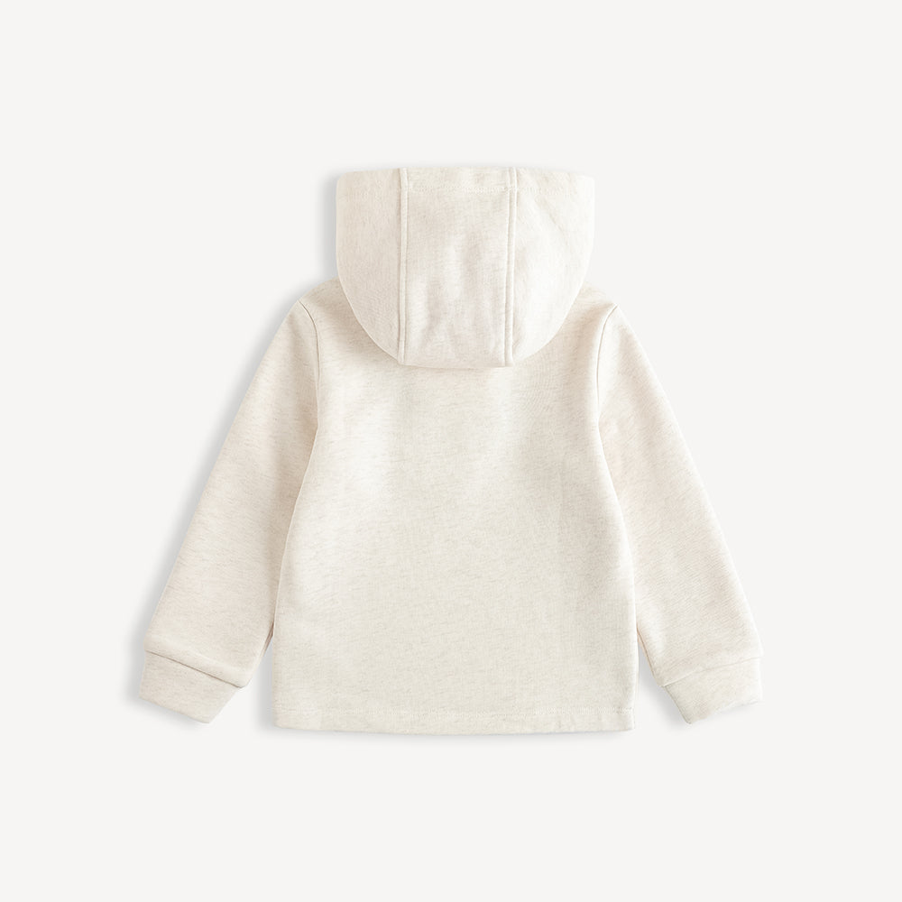 Layered Collar Character-Print Sweatshirt