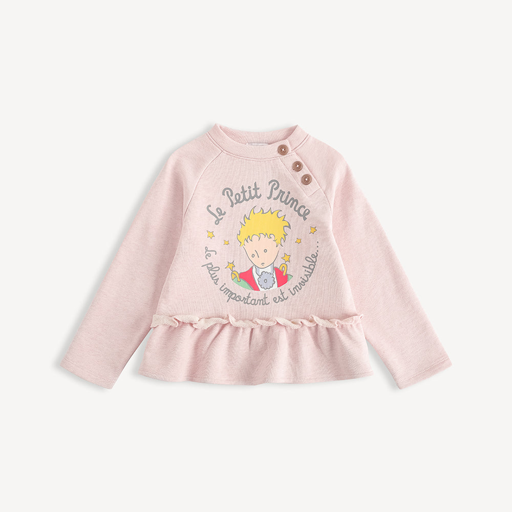 Character-Print Flare Hem Top