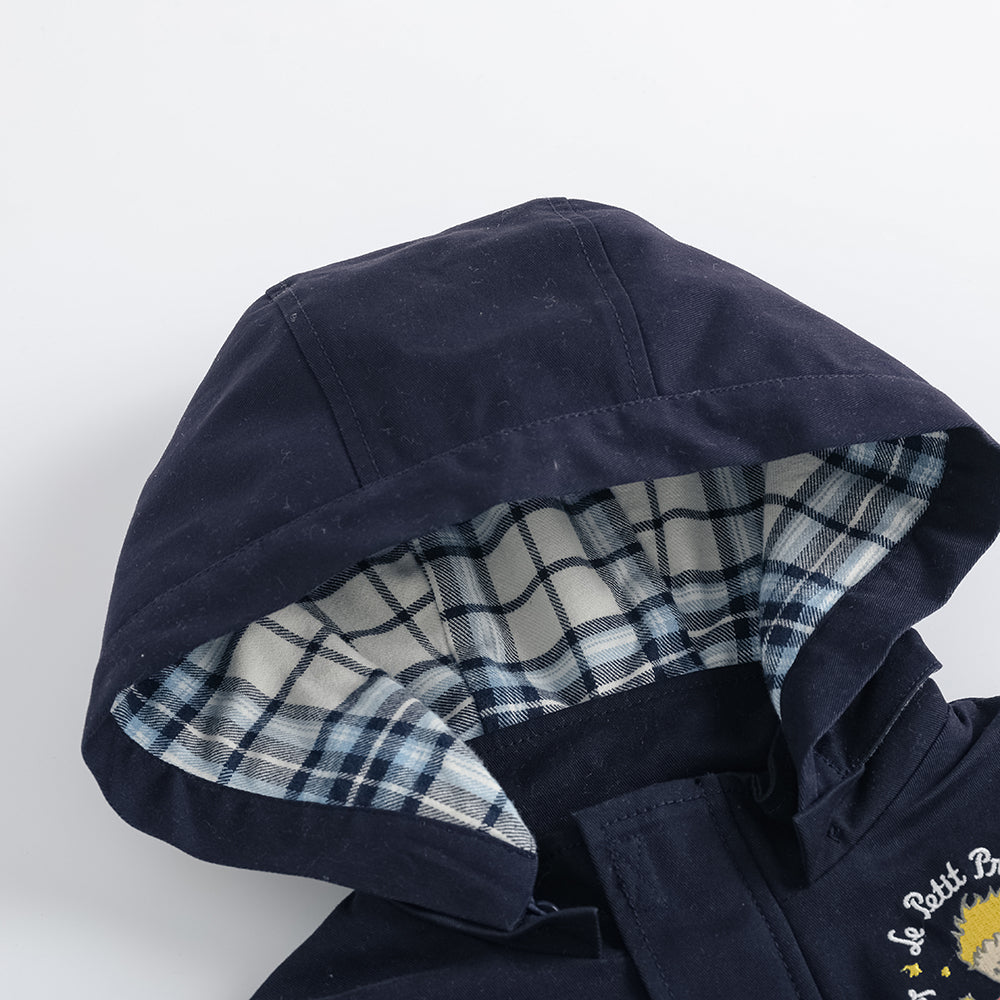 Embroidered Hooded Jacket