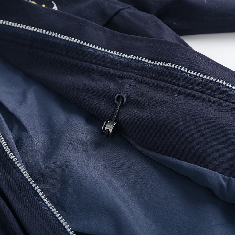 Embroidered Hooded Jacket