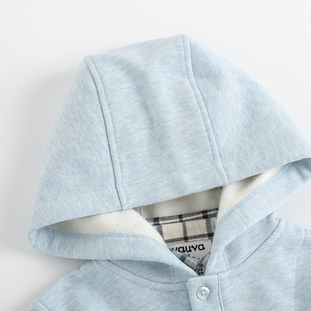 Layered Collar Character-Print Sweatshirt