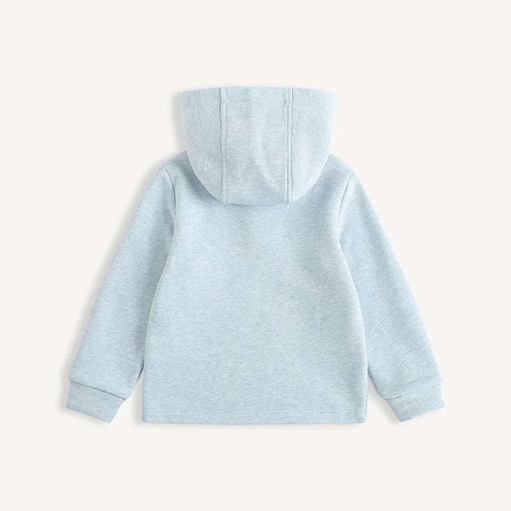 Layered Collar Character-Print Sweatshirt