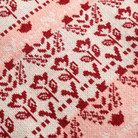 Vauva FW23 - Girls Jacquard Cotton Cashmere Jacket (Pink)