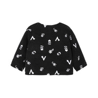 Vauva FW23 - Girls Long Sleeve Reversible Coat (Black)