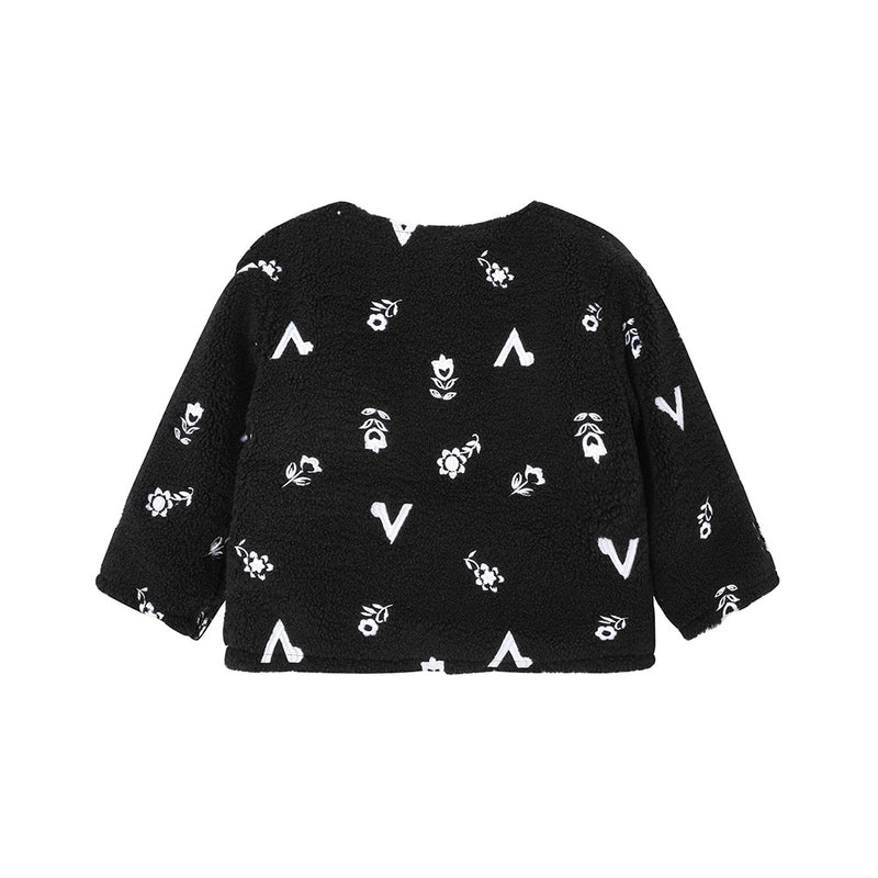 Vauva FW23 - Girls Long Sleeve Reversible Coat (Black)