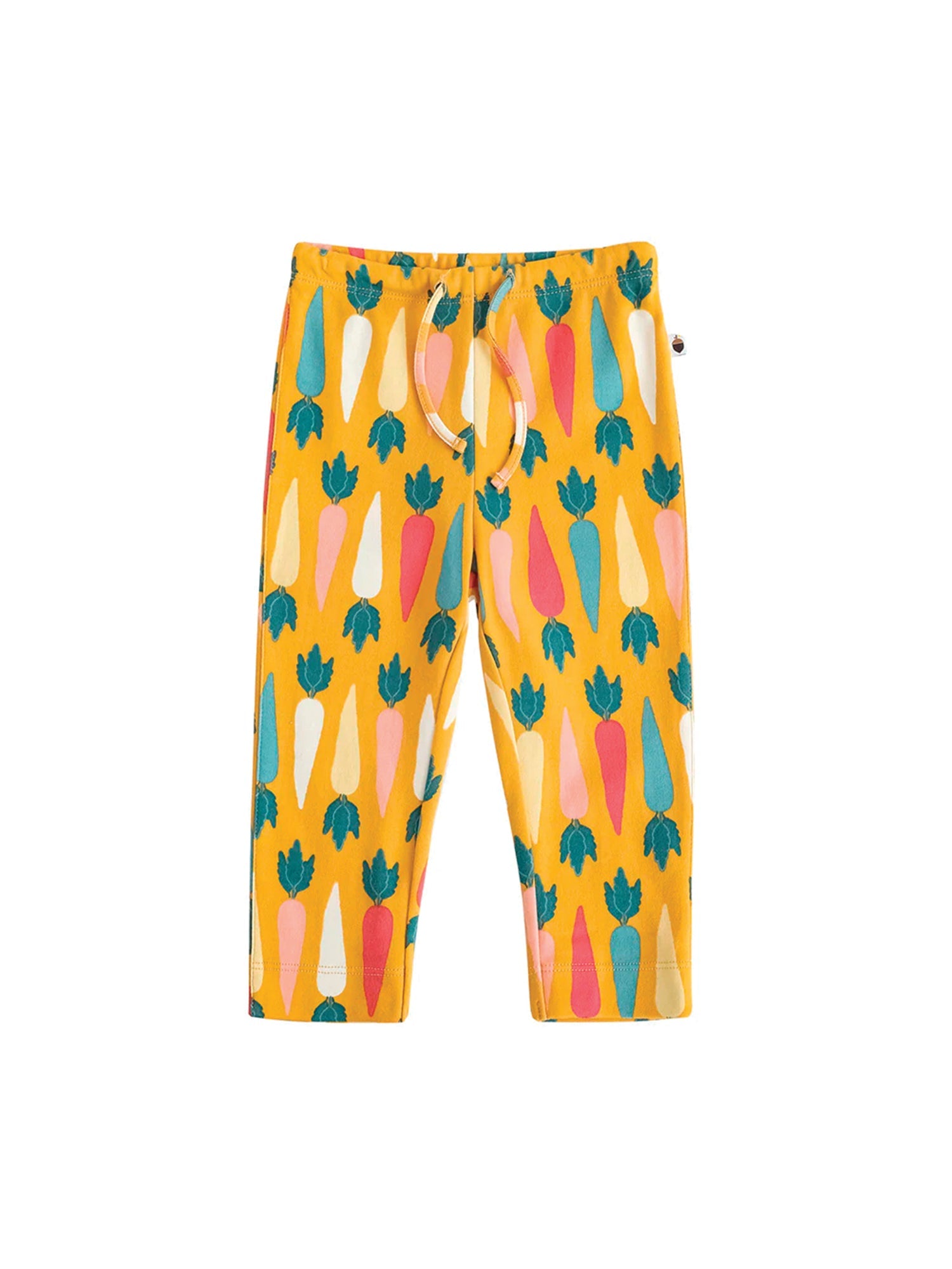 VAUVA Vauva FW23 - Baby Boy Carrot All Over Print Cotton Pants (Yellow) Pants