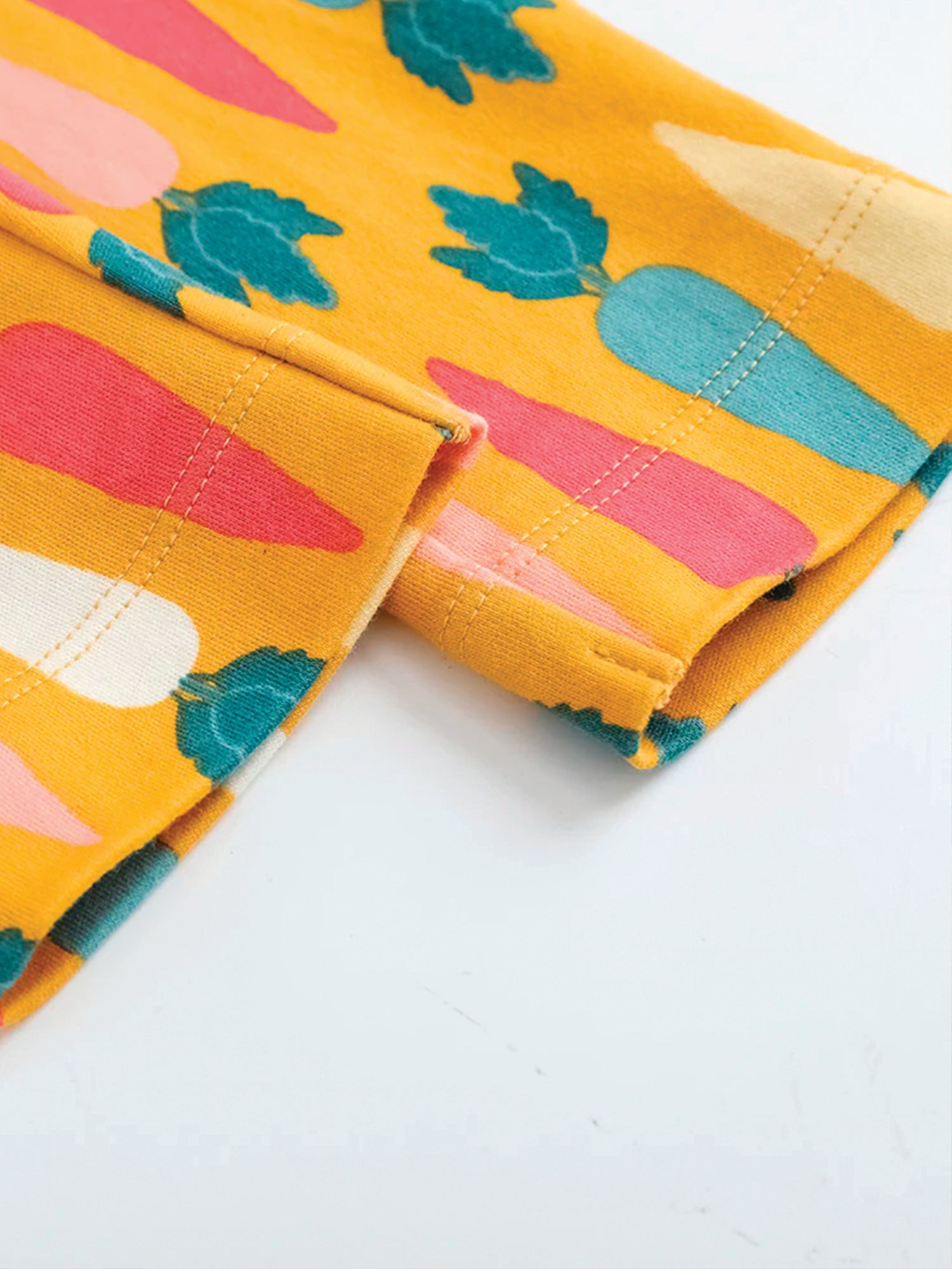 VAUVA Vauva FW23 - Baby Boy Carrot All Over Print Cotton Pants (Yellow) Pants