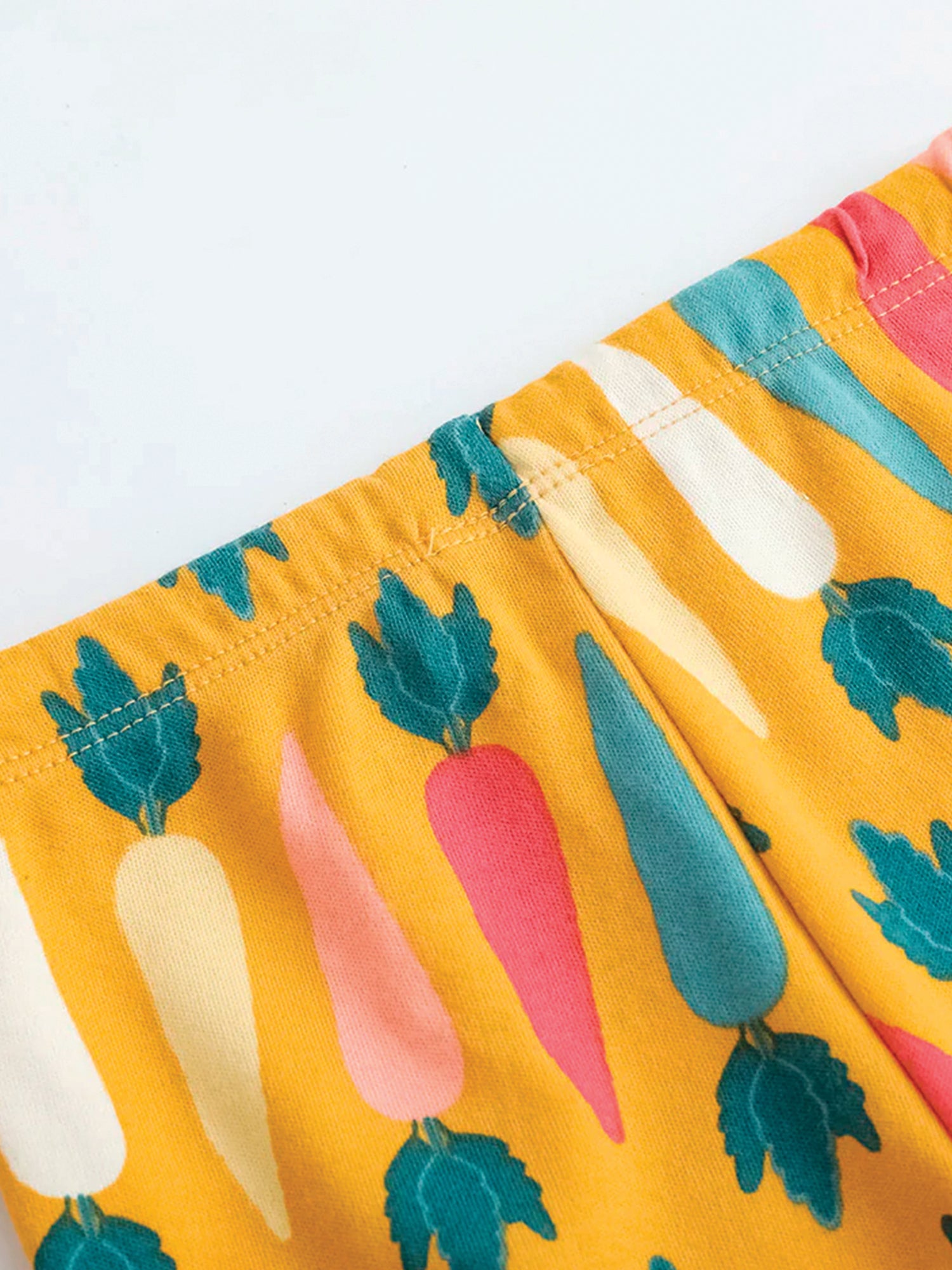 VAUVA Vauva FW23 - Baby Boy Carrot All Over Print Cotton Pants (Yellow) Pants