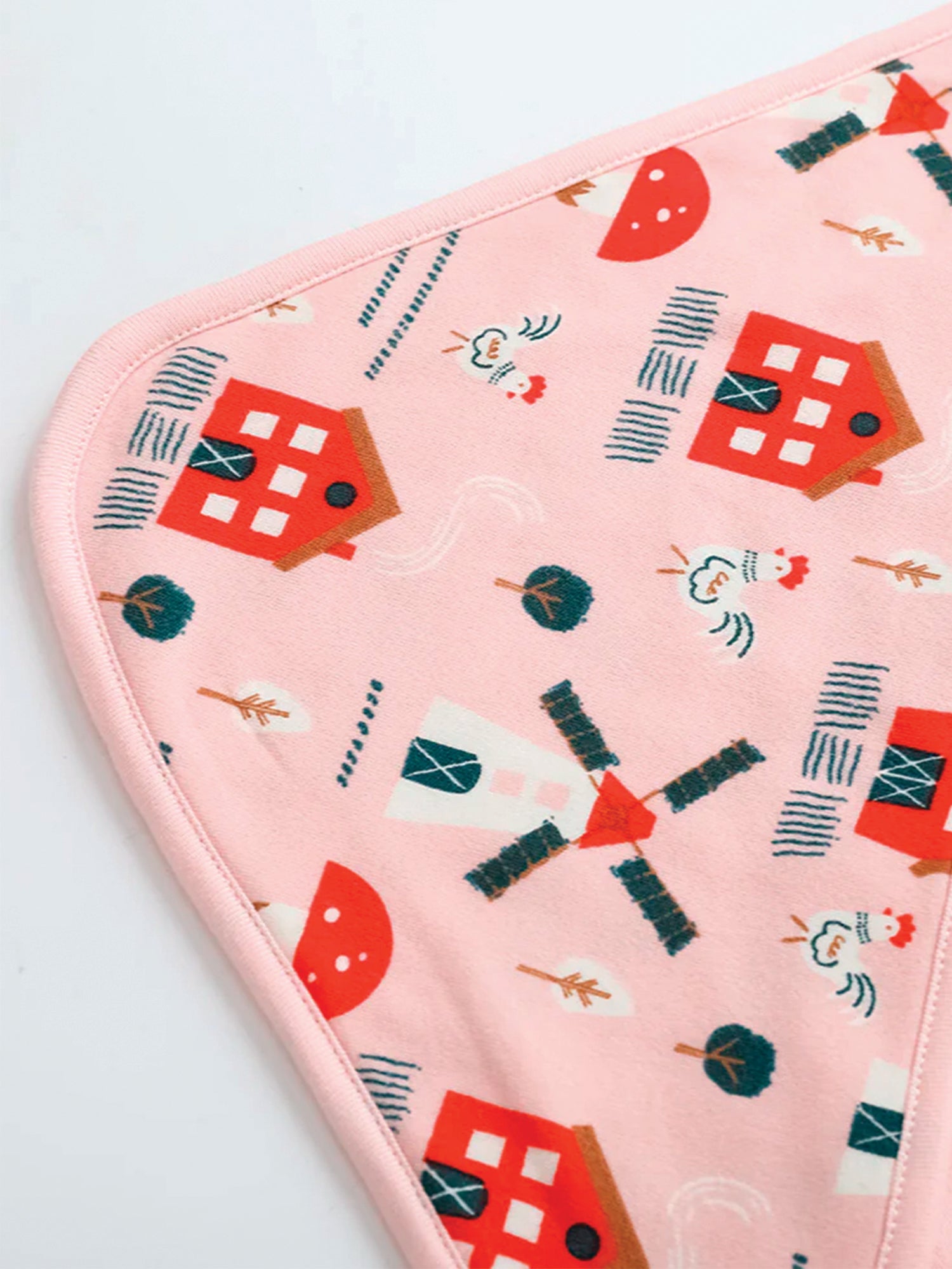 VAUVA Vauva FW23 - Baby Girl Pinwheel All Over Print Cotton Blanket (Pink) Blanket