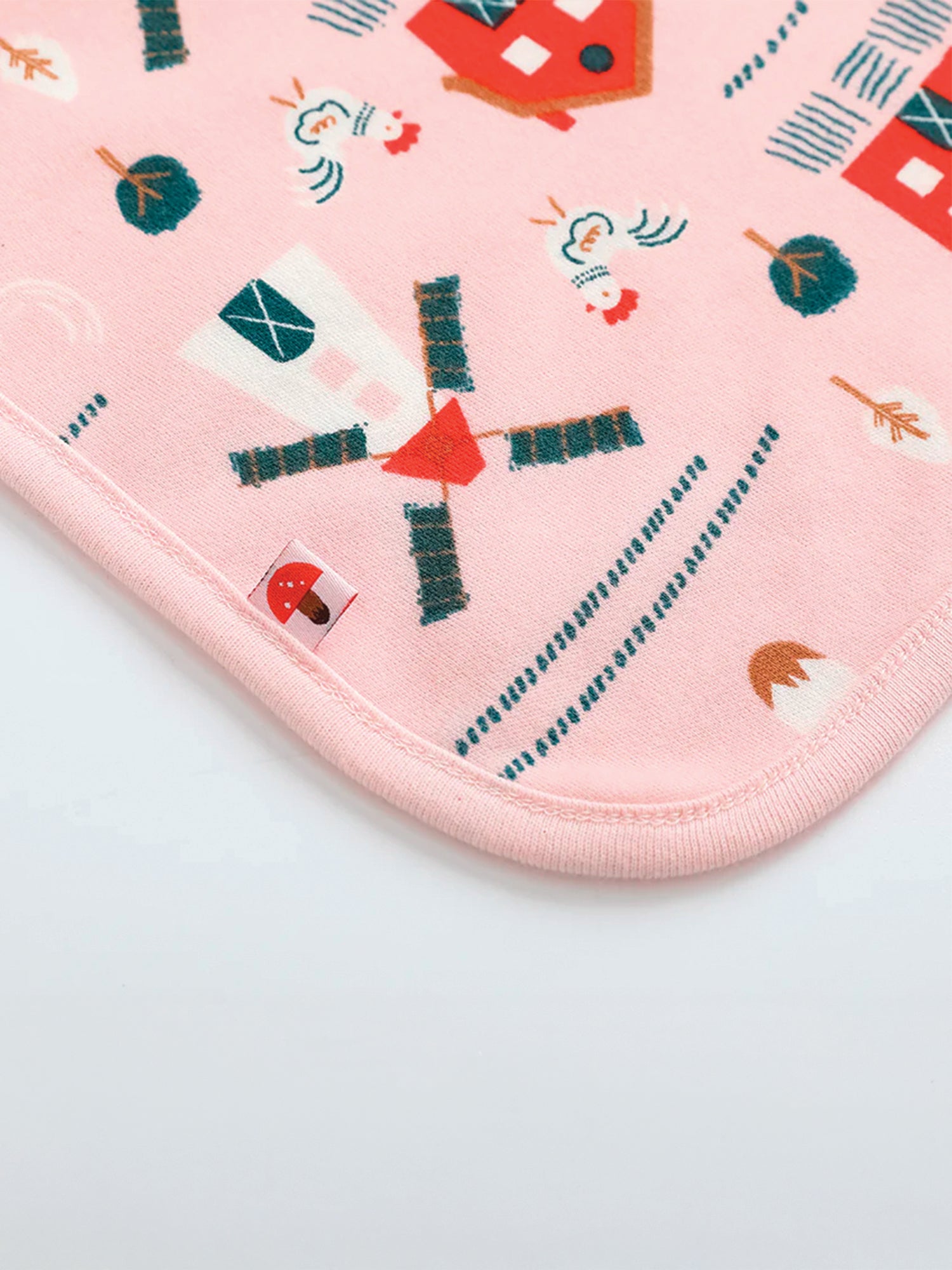 VAUVA Vauva FW23 - Baby Girl Pinwheel All Over Print Cotton Blanket (Pink) Blanket