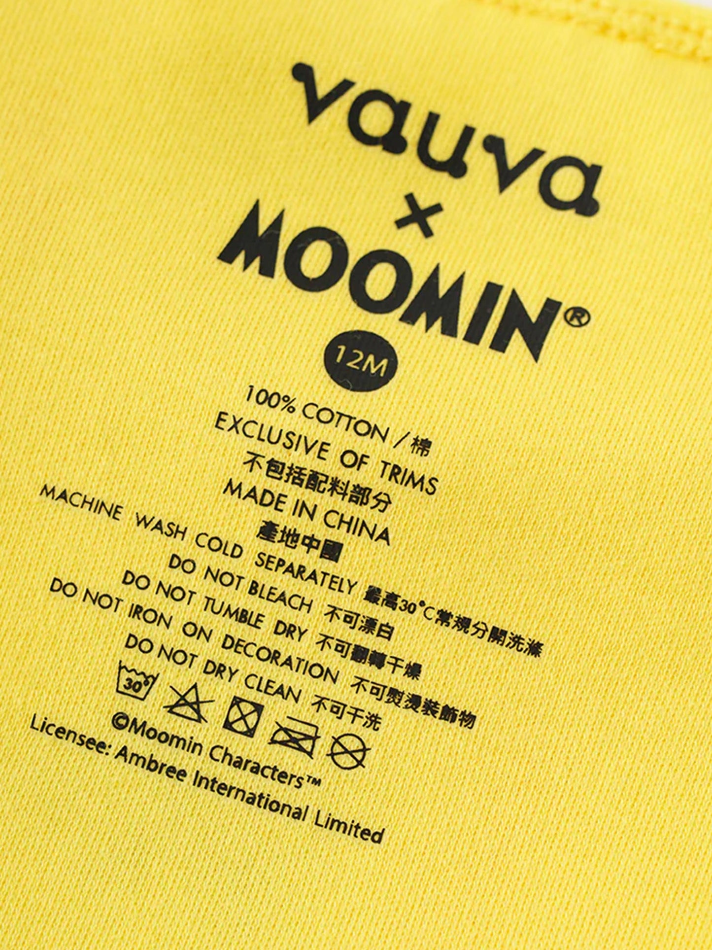 Vauva x Moomin Vauva x Moomin SS23 - Baby Girls Moomin Print Cotton Long Sleeves Bodysuit Bodysuit
