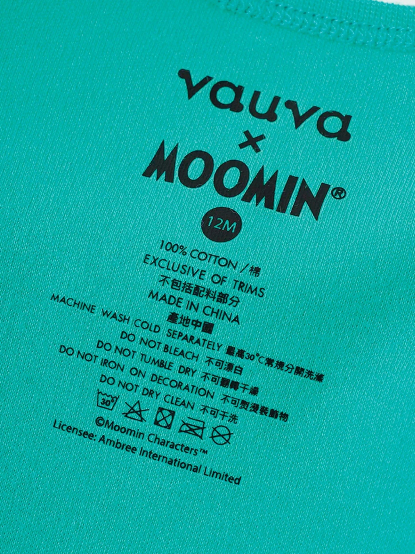 Vauva x Moomin Vauva x Moomin SS23 - Baby Unisex Moomin Print Cotton Short Sleeves Bodysuit Bodysuit