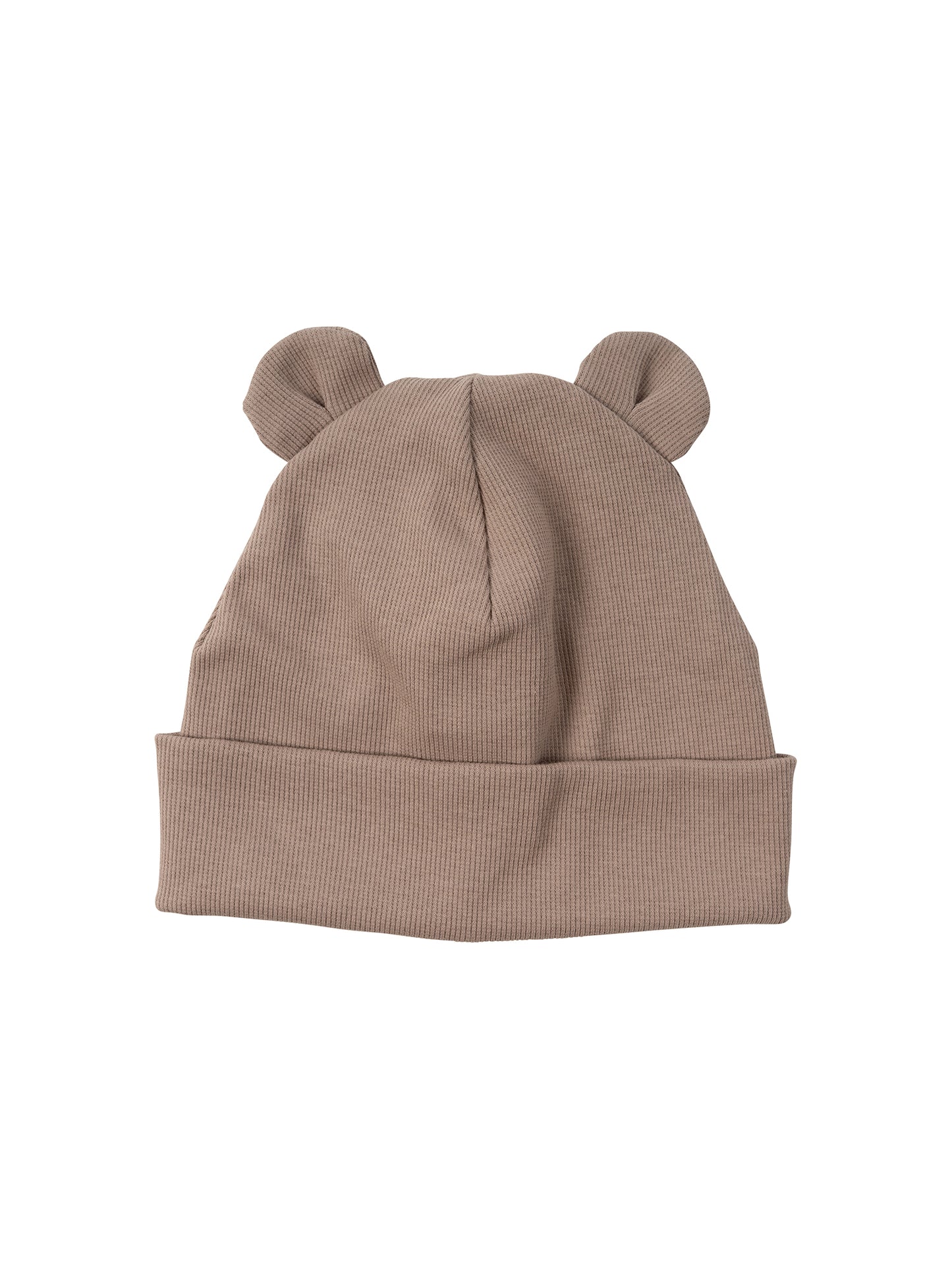 Beanie With Teddy Ears 2X1 Rib (GOTS)