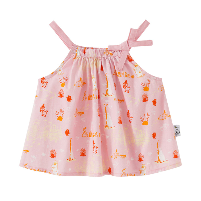 Vauva x Moomin SS23 - Baby Girls All Over Print Cotton Top & Bottom Set product image front 